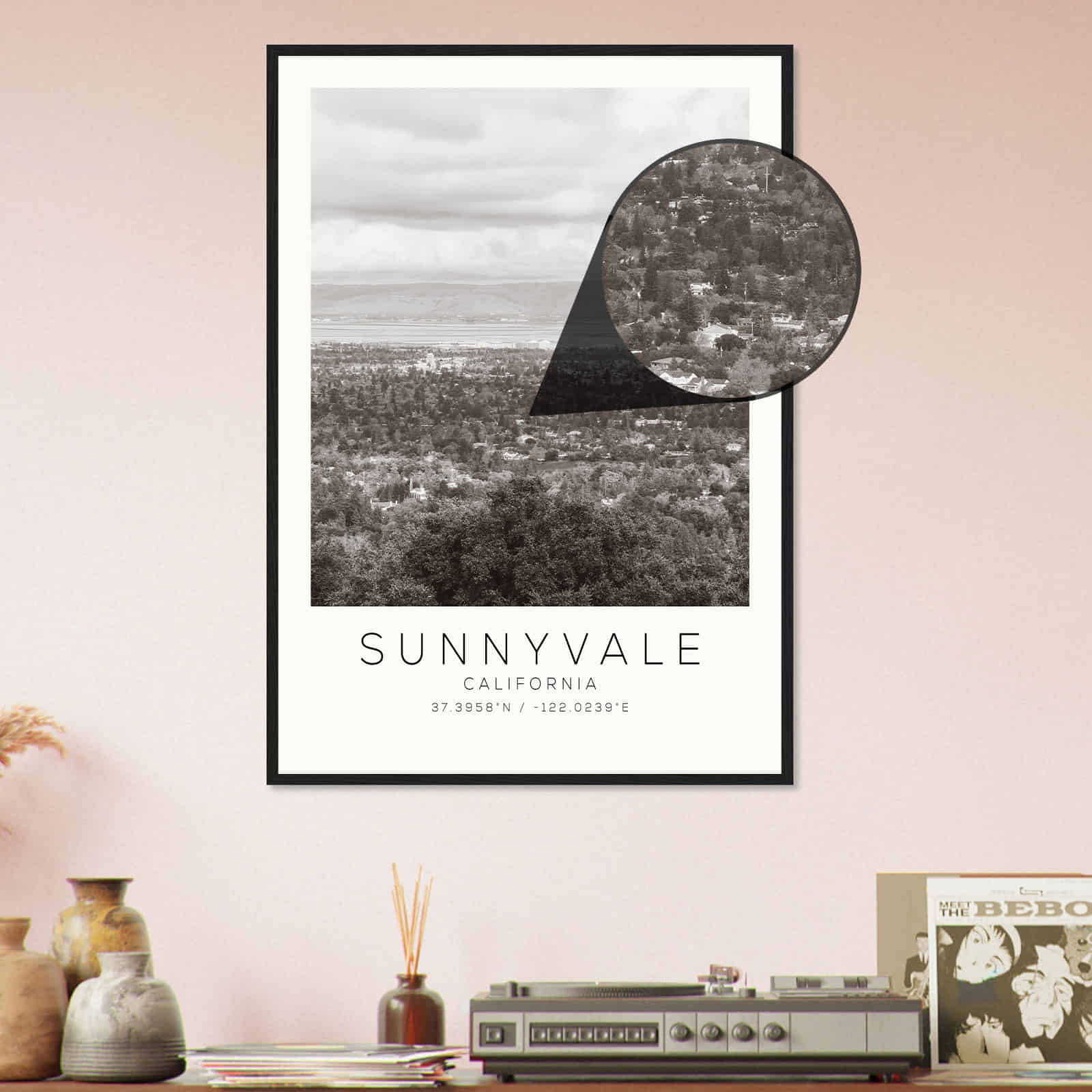 Deerfield Kansas Map Poster, Modern Home Decor Wall Art Print (Copy)