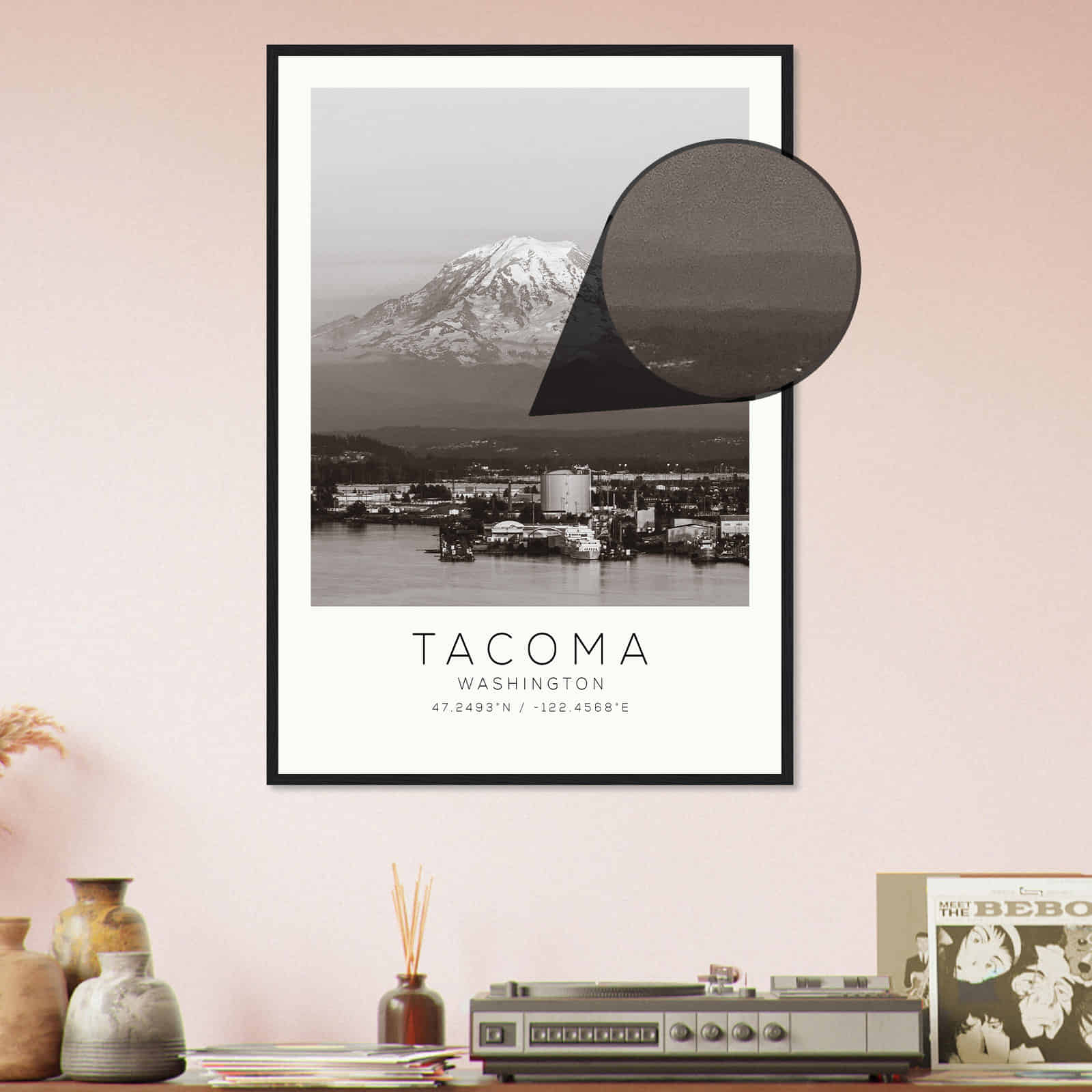 Deerfield Kansas Map Poster, Modern Home Decor Wall Art Print (Copy)