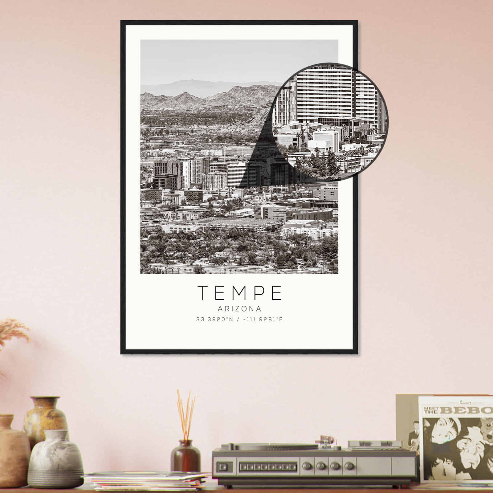 Deerfield Kansas Map Poster, Modern Home Decor Wall Art Print (Copy)