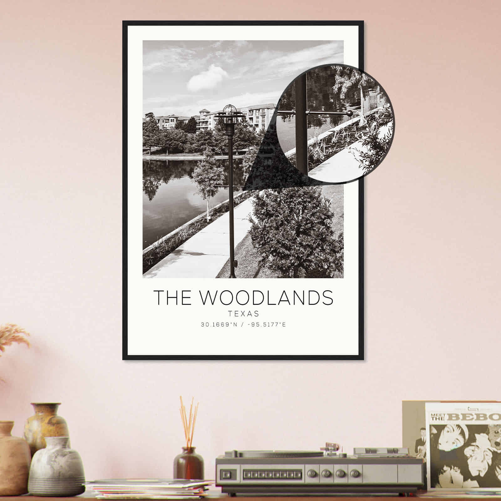 Deerfield Kansas Map Poster, Modern Home Decor Wall Art Print (Copy)