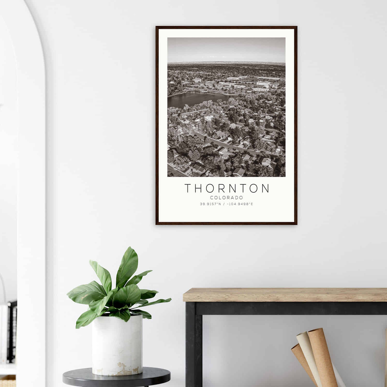 Deerfield Kansas Map Poster, Modern Home Decor Wall Art Print (Copy)