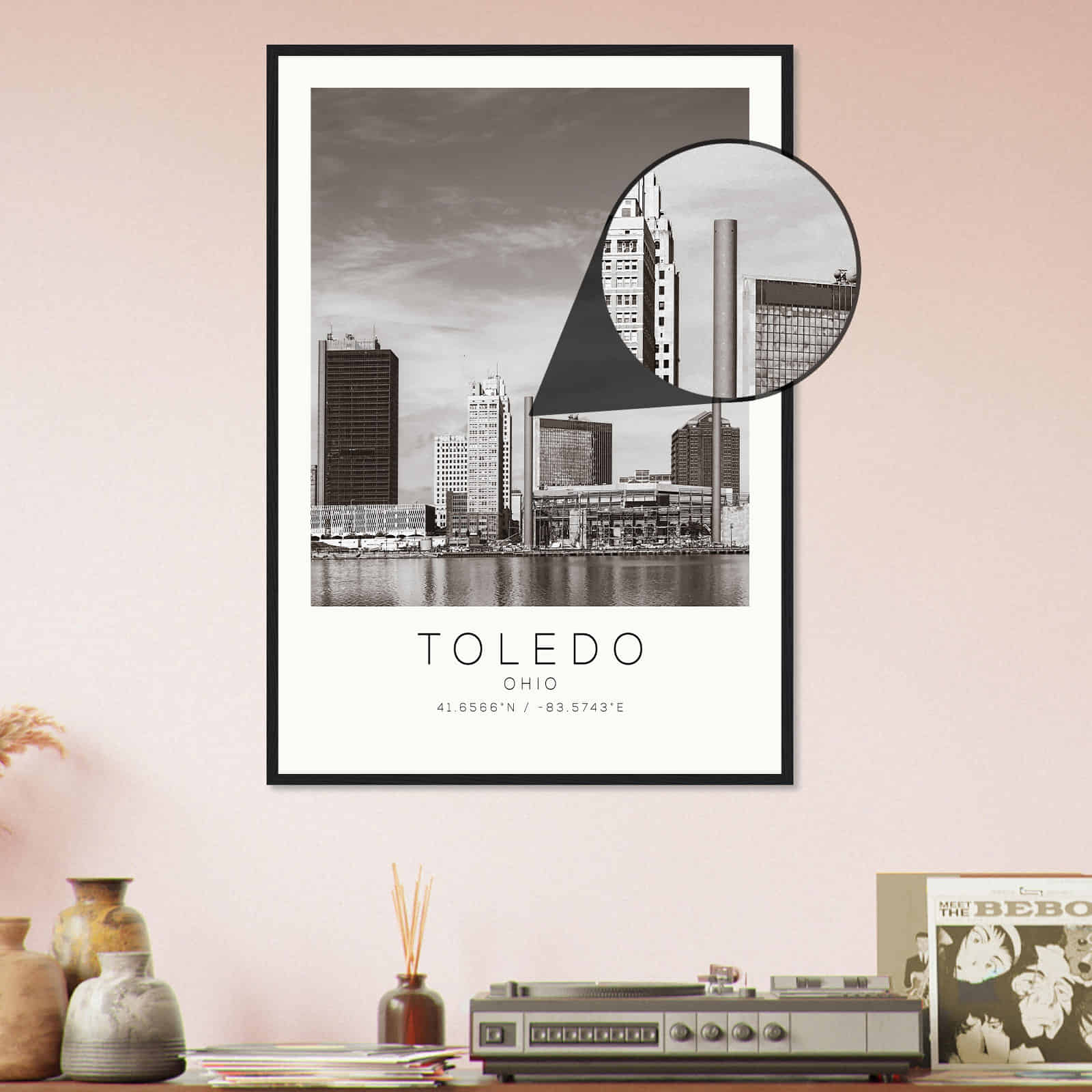 Deerfield Kansas Map Poster, Modern Home Decor Wall Art Print (Copy)