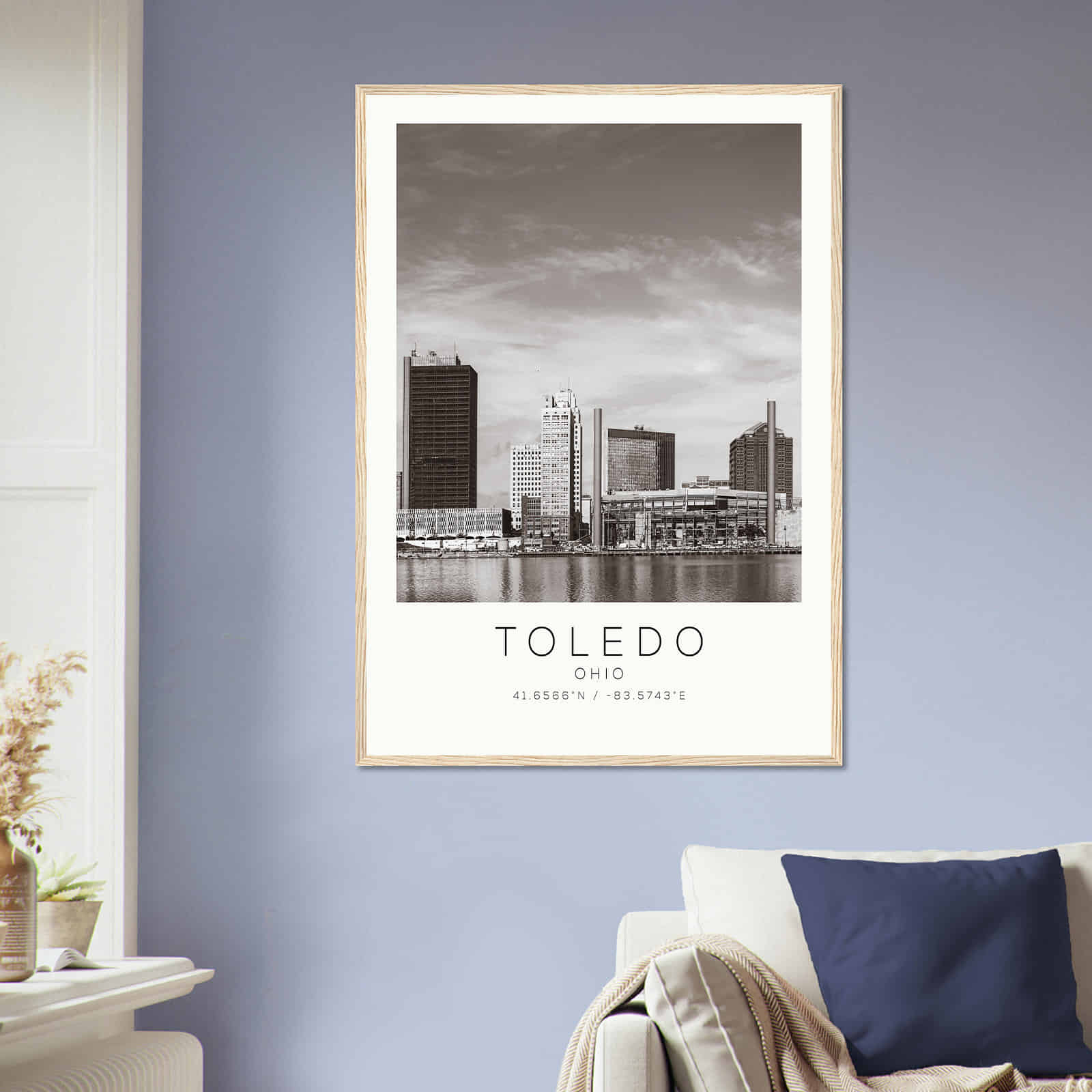 Deerfield Kansas Map Poster, Modern Home Decor Wall Art Print (Copy)