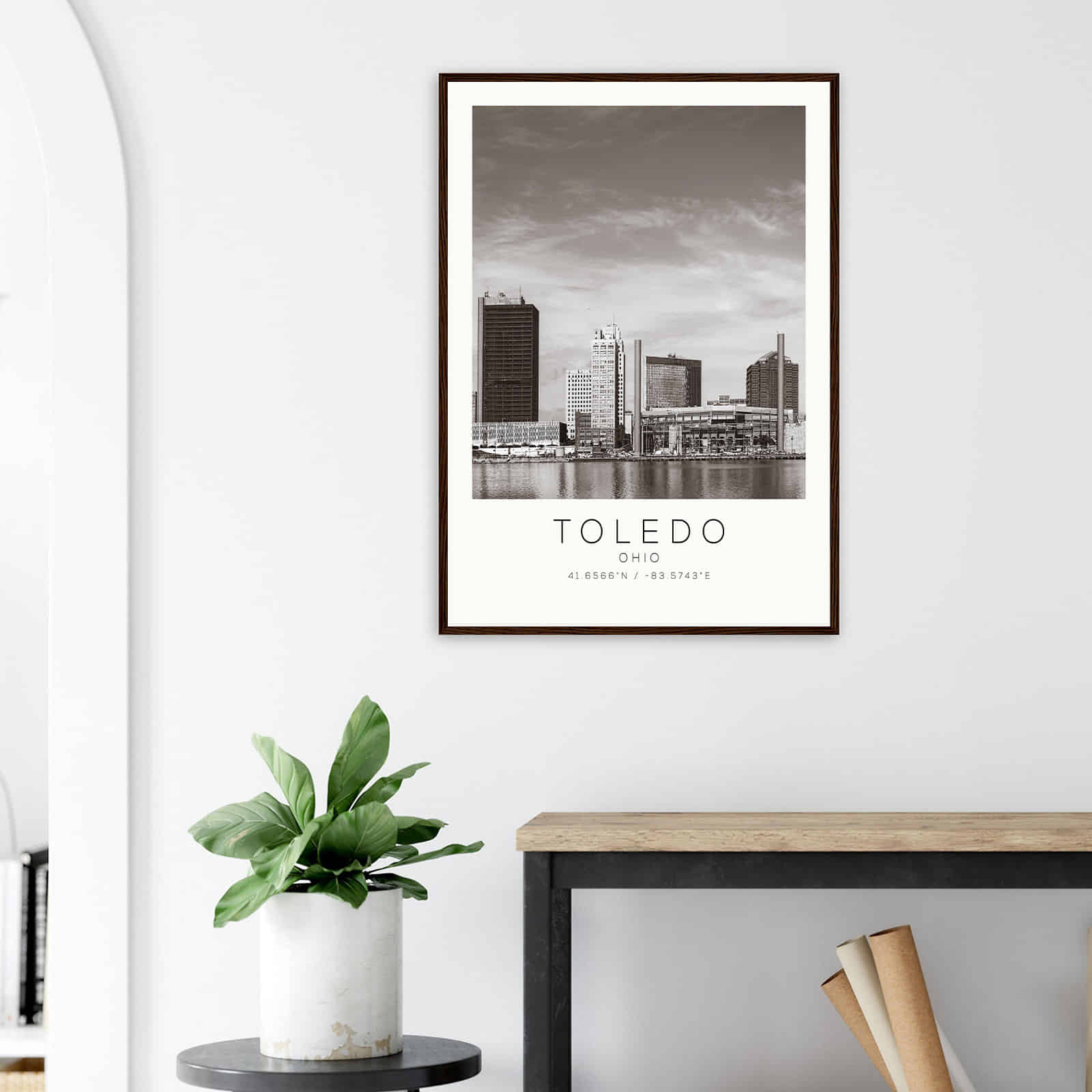 Deerfield Kansas Map Poster, Modern Home Decor Wall Art Print (Copy)