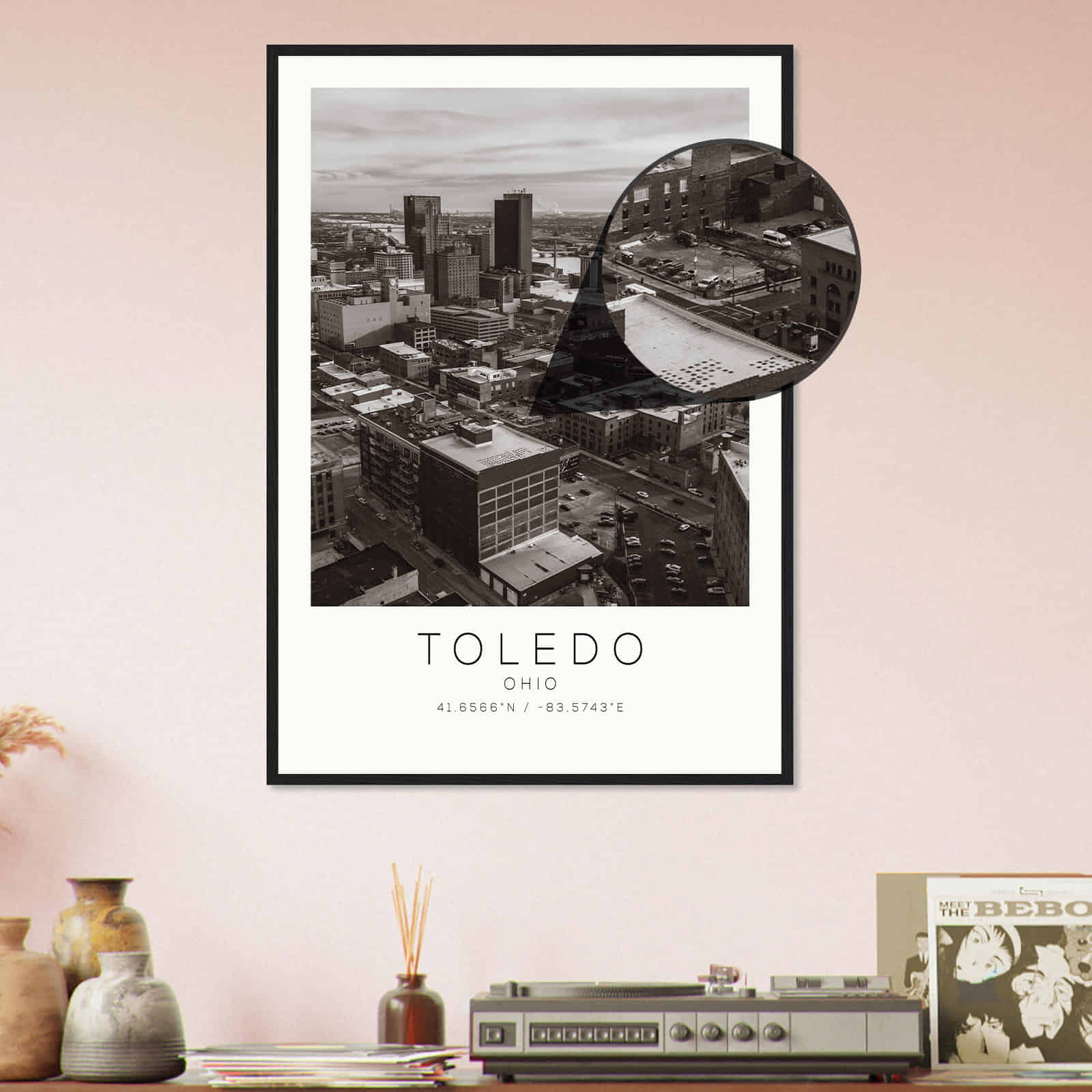 Deerfield Kansas Map Poster, Modern Home Decor Wall Art Print (Copy)