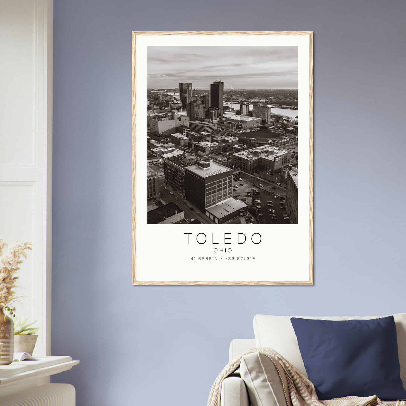 Deerfield Kansas Map Poster, Modern Home Decor Wall Art Print (Copy)