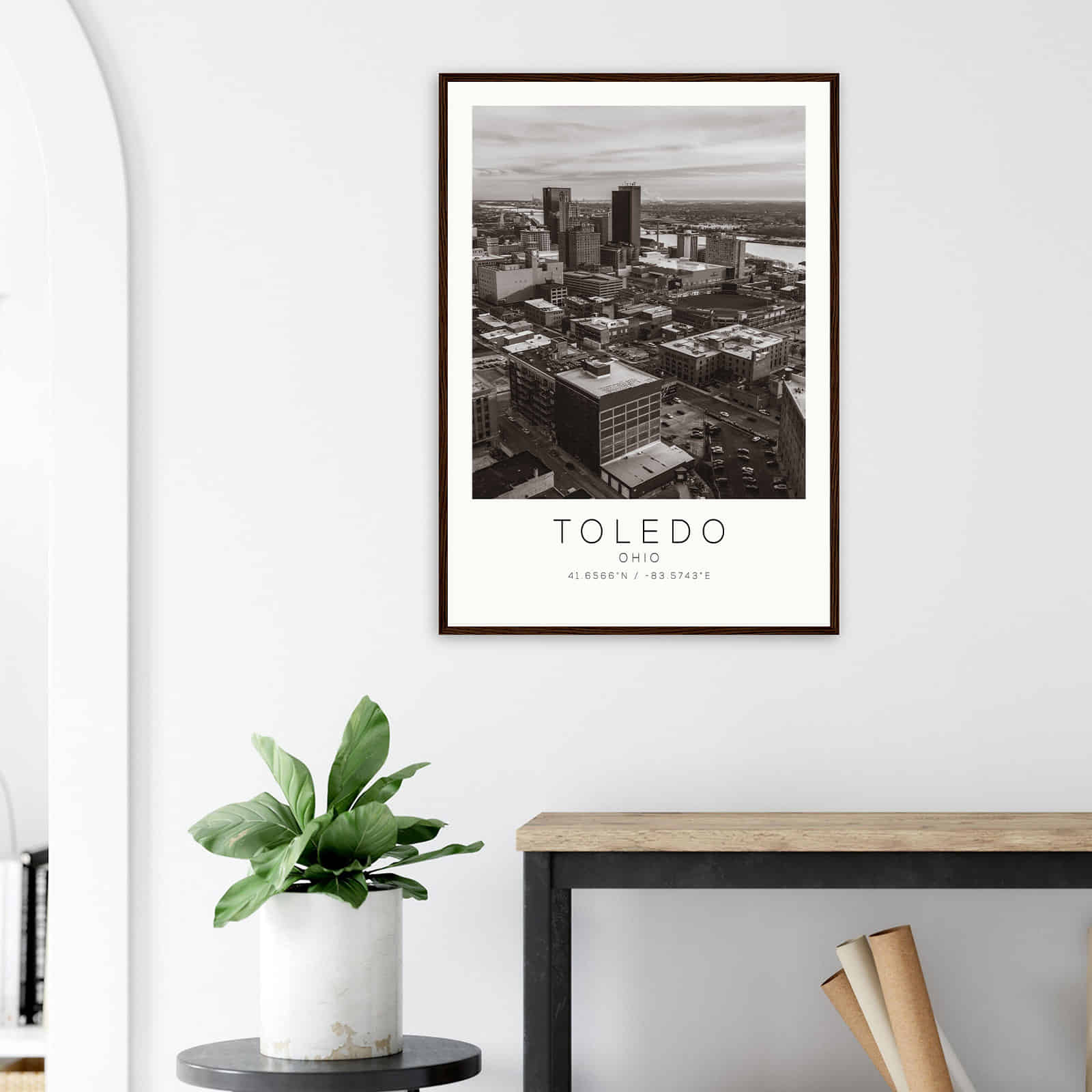 Deerfield Kansas Map Poster, Modern Home Decor Wall Art Print (Copy)