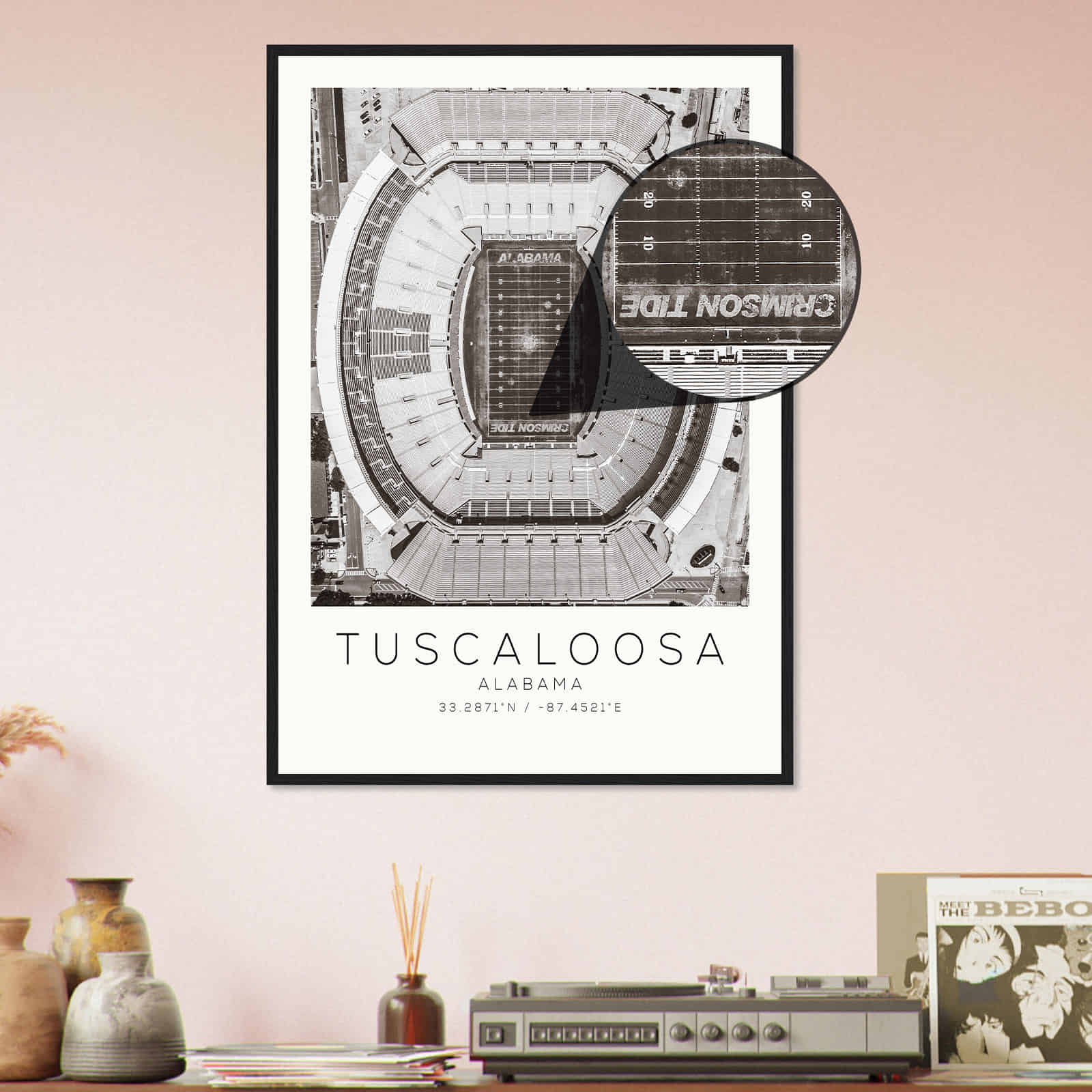 Deerfield Kansas Map Poster, Modern Home Decor Wall Art Print (Copy)