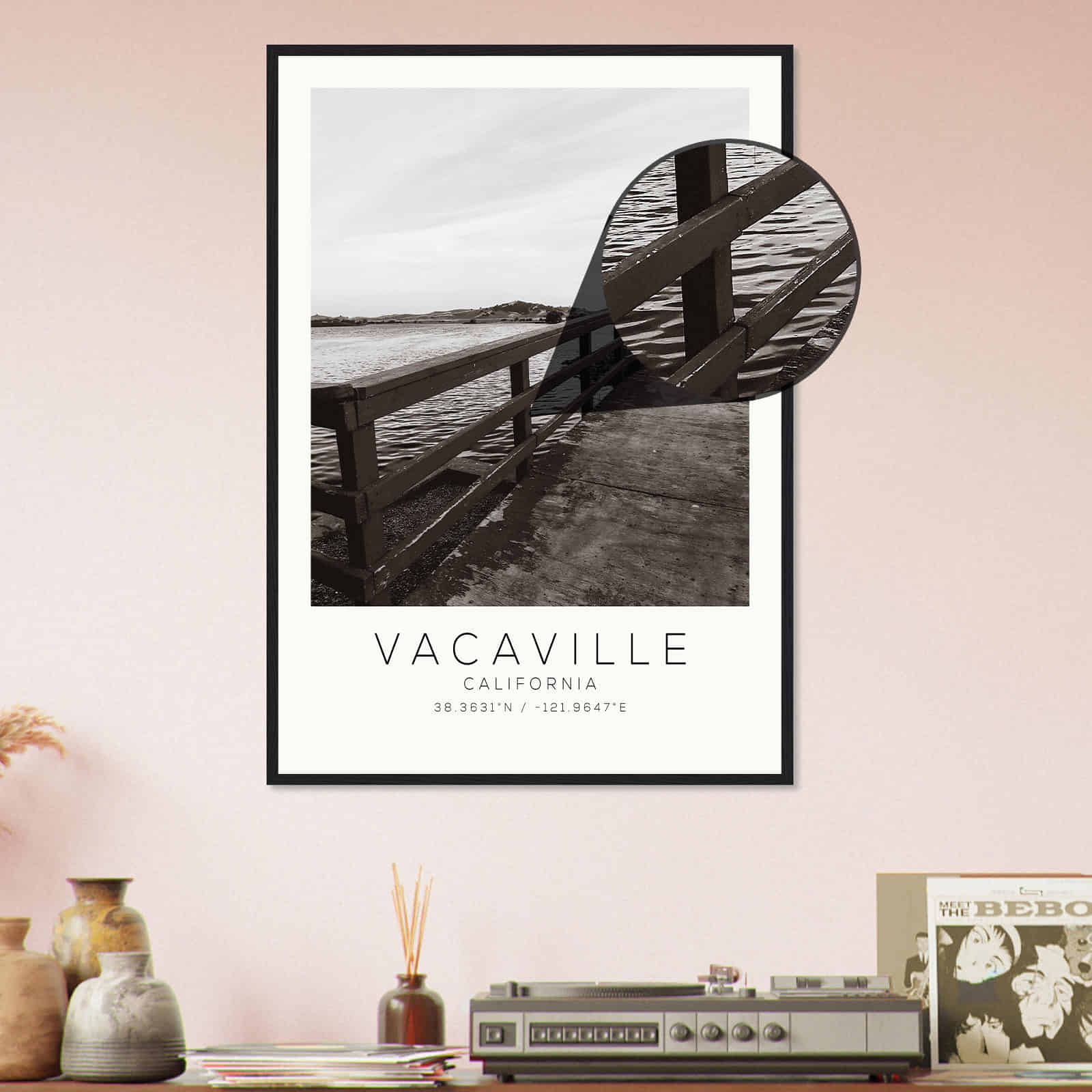 Deerfield Kansas Map Poster, Modern Home Decor Wall Art Print (Copy)