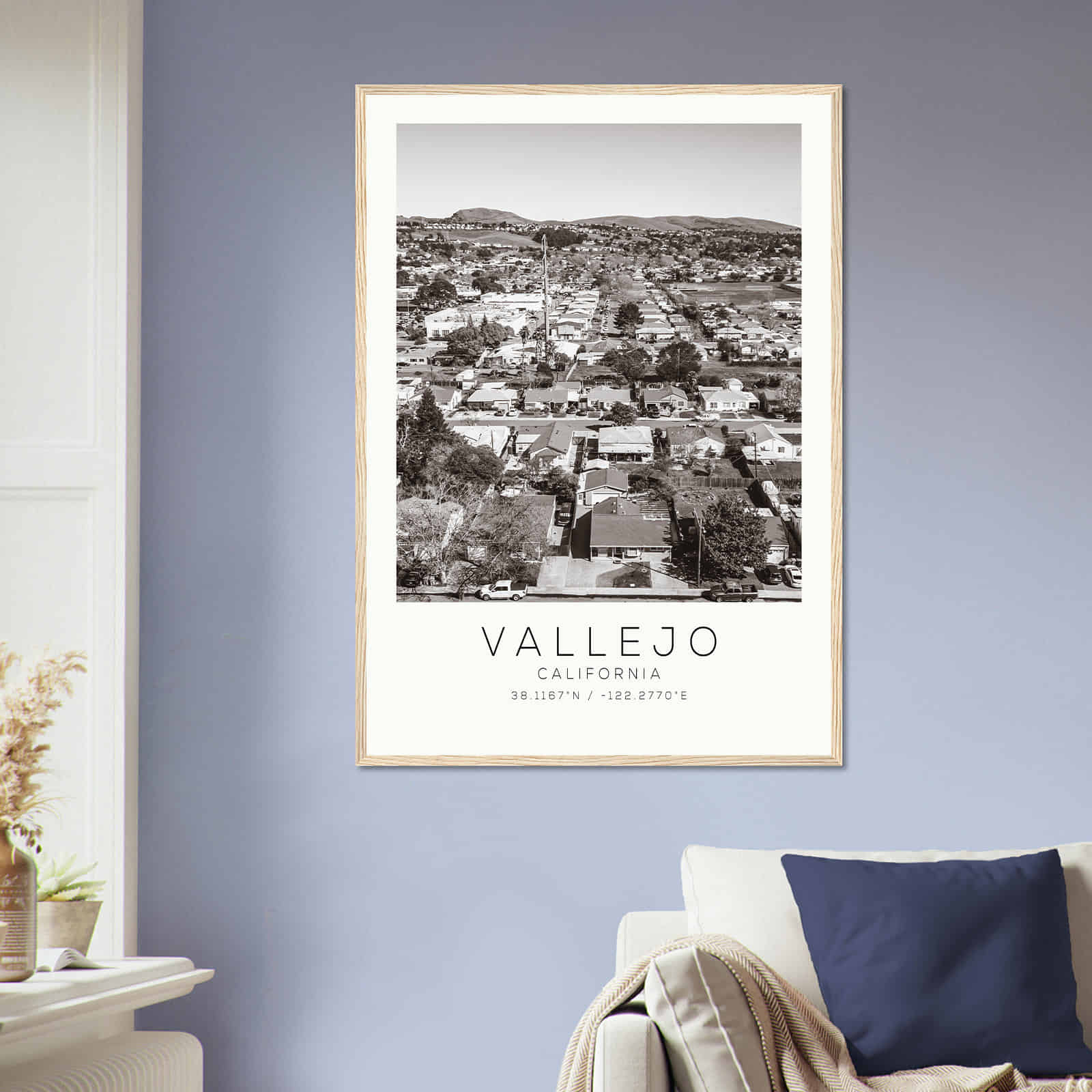 Deerfield Kansas Map Poster, Modern Home Decor Wall Art Print (Copy)