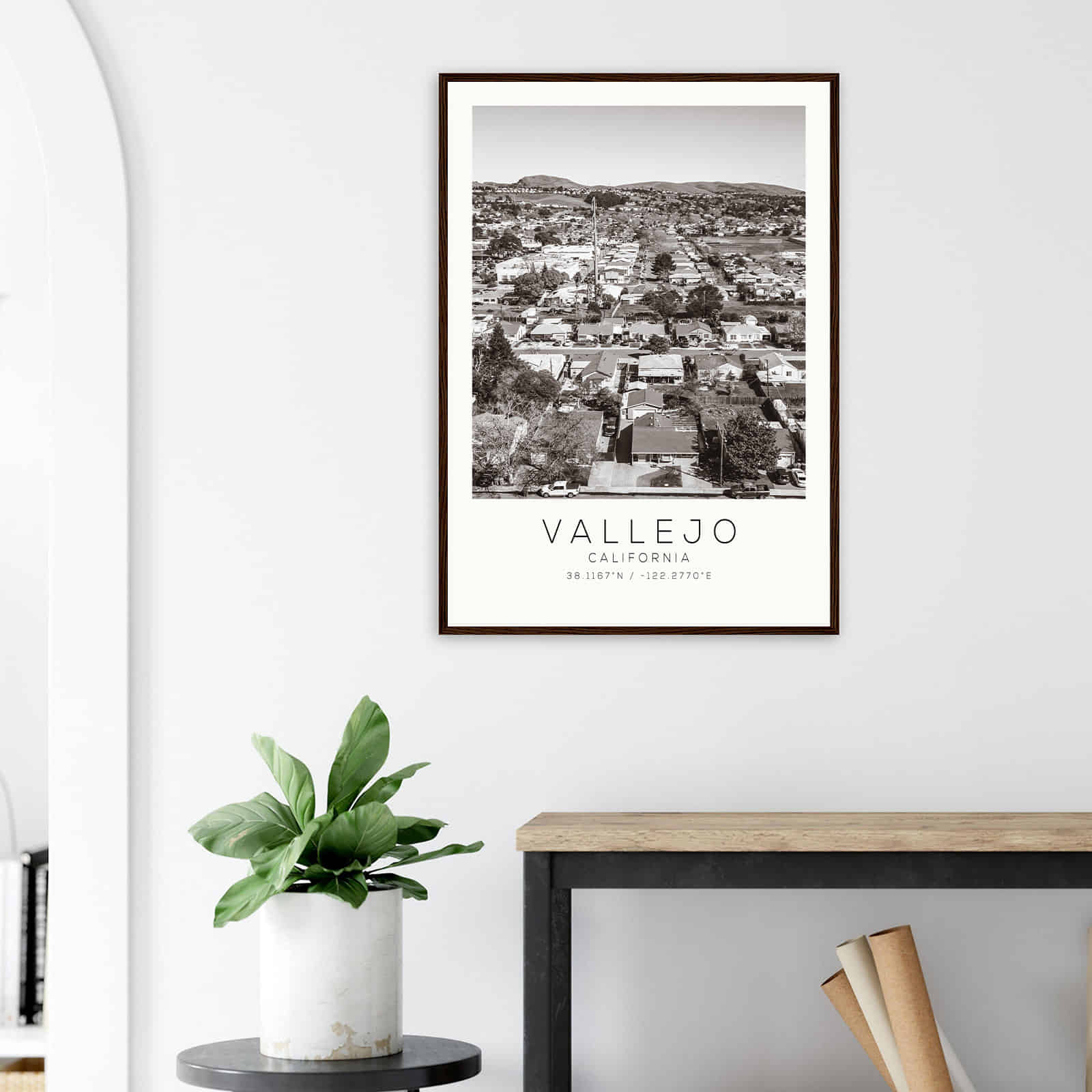 Deerfield Kansas Map Poster, Modern Home Decor Wall Art Print (Copy)