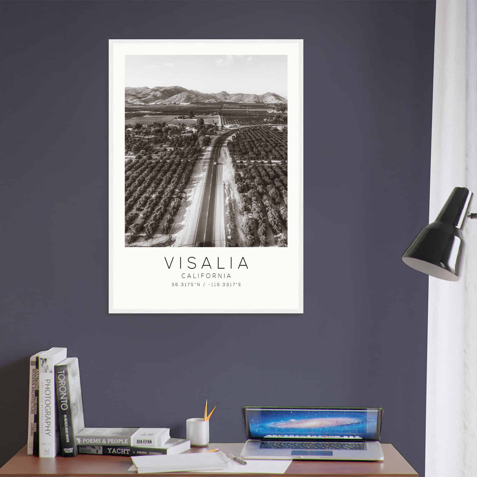 Deerfield Kansas Map Poster, Modern Home Decor Wall Art Print (Copy)