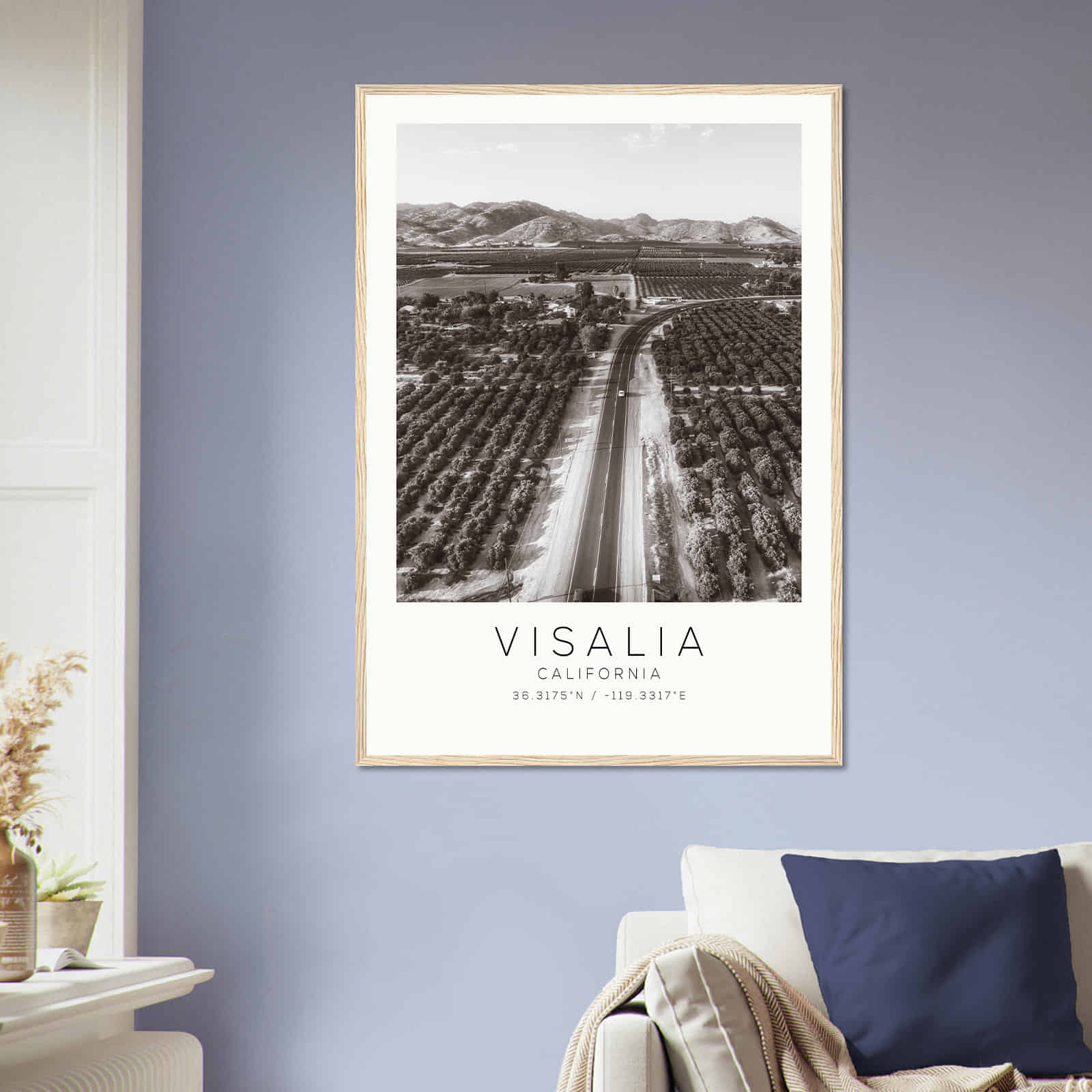 Deerfield Kansas Map Poster, Modern Home Decor Wall Art Print (Copy)