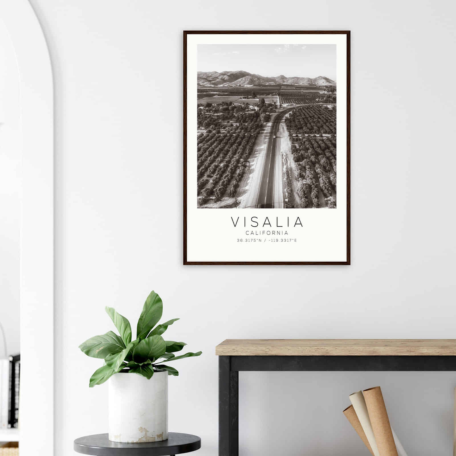 Deerfield Kansas Map Poster, Modern Home Decor Wall Art Print (Copy)