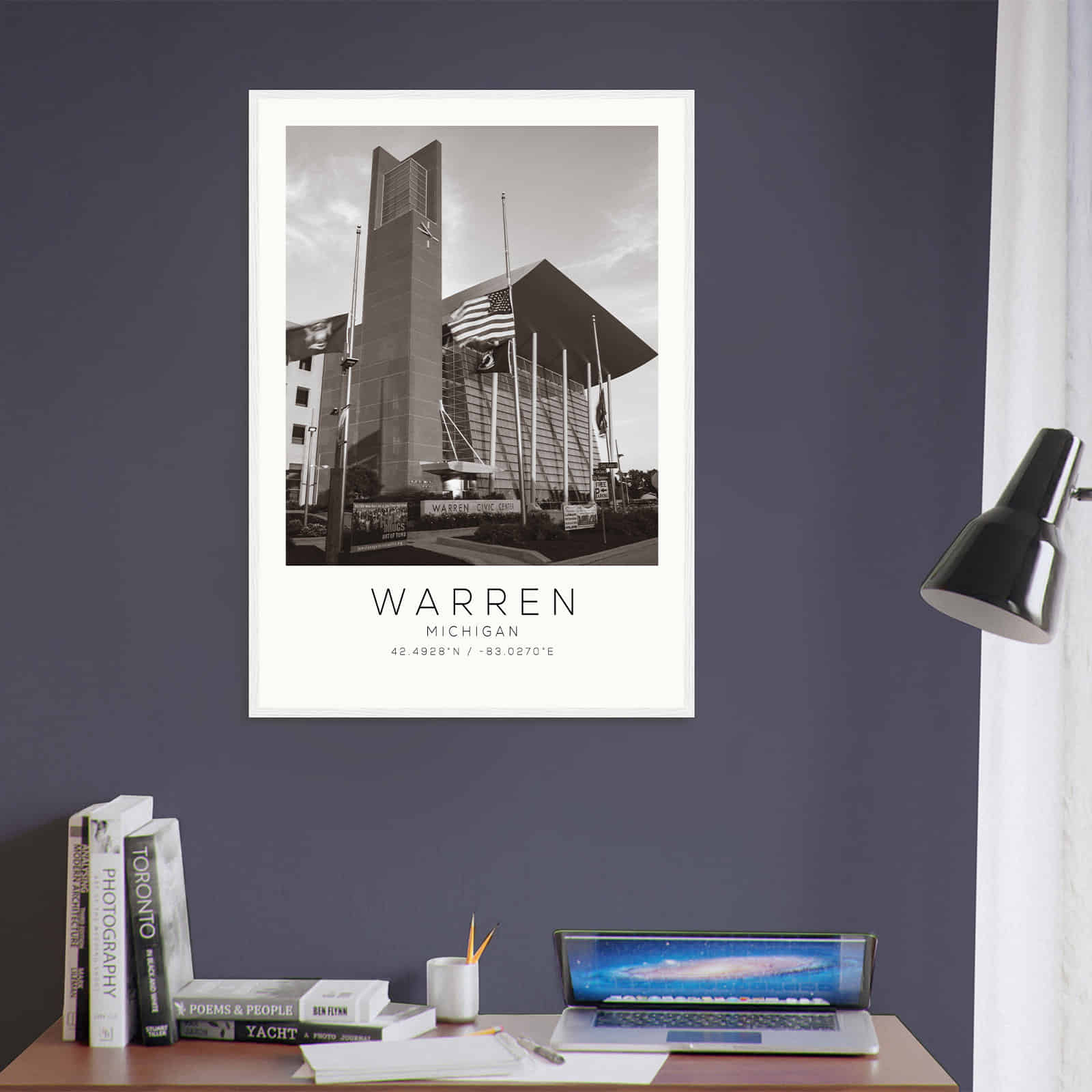 Deerfield Kansas Map Poster, Modern Home Decor Wall Art Print (Copy)