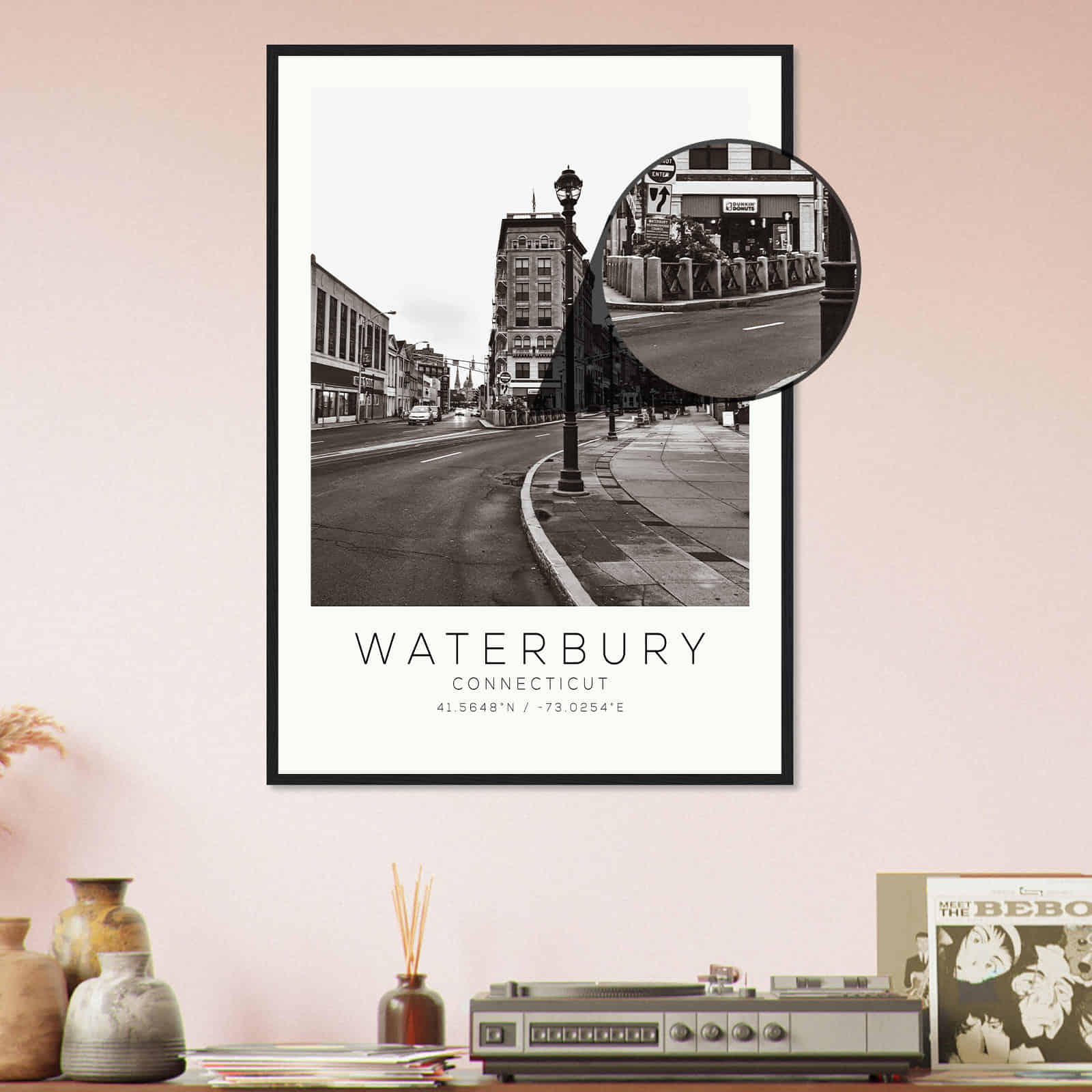 Deerfield Kansas Map Poster, Modern Home Decor Wall Art Print (Copy)