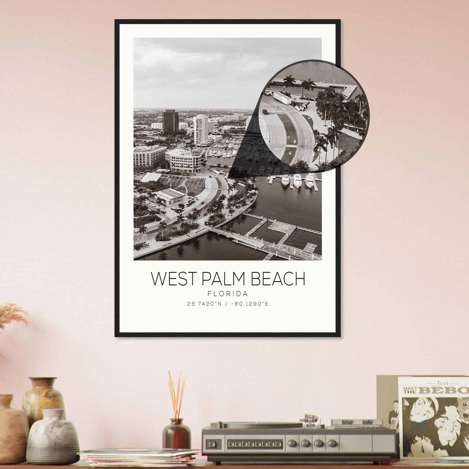 Deerfield Kansas Map Poster, Modern Home Decor Wall Art Print (Copy)