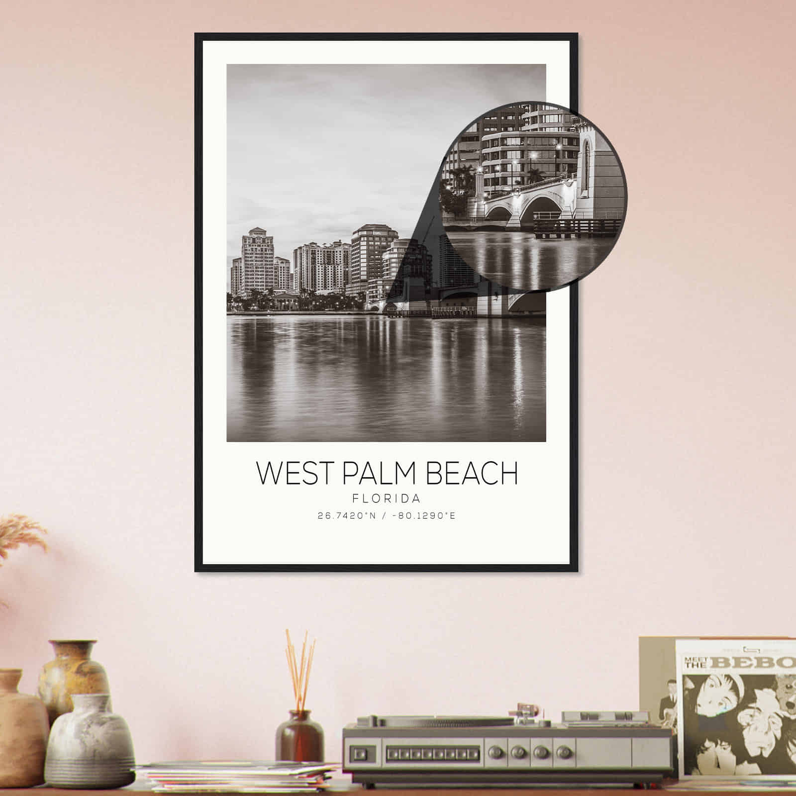 Deerfield Kansas Map Poster, Modern Home Decor Wall Art Print (Copy)