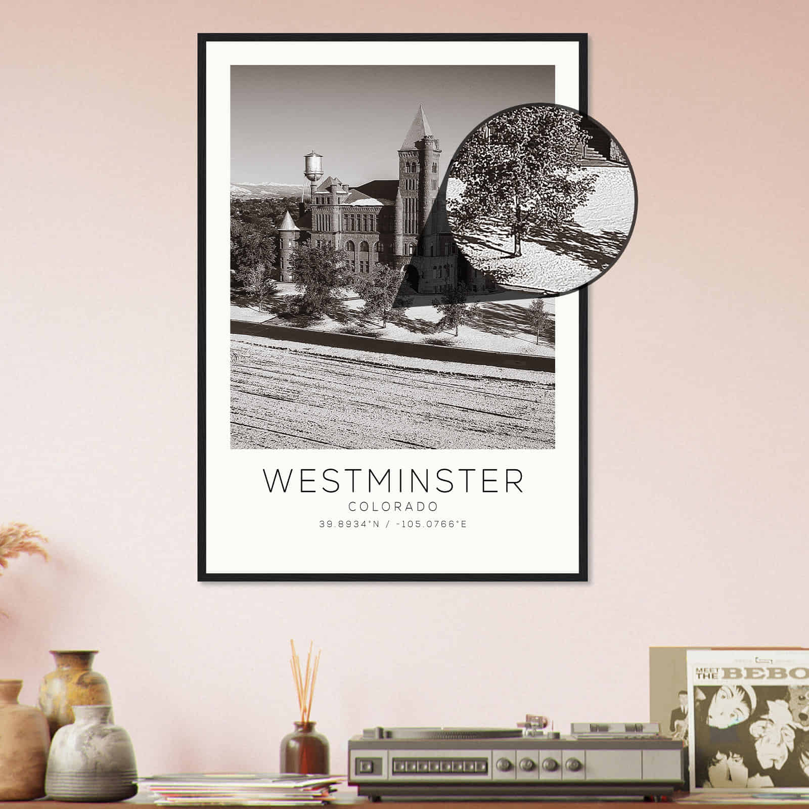 Deerfield Kansas Map Poster, Modern Home Decor Wall Art Print (Copy)