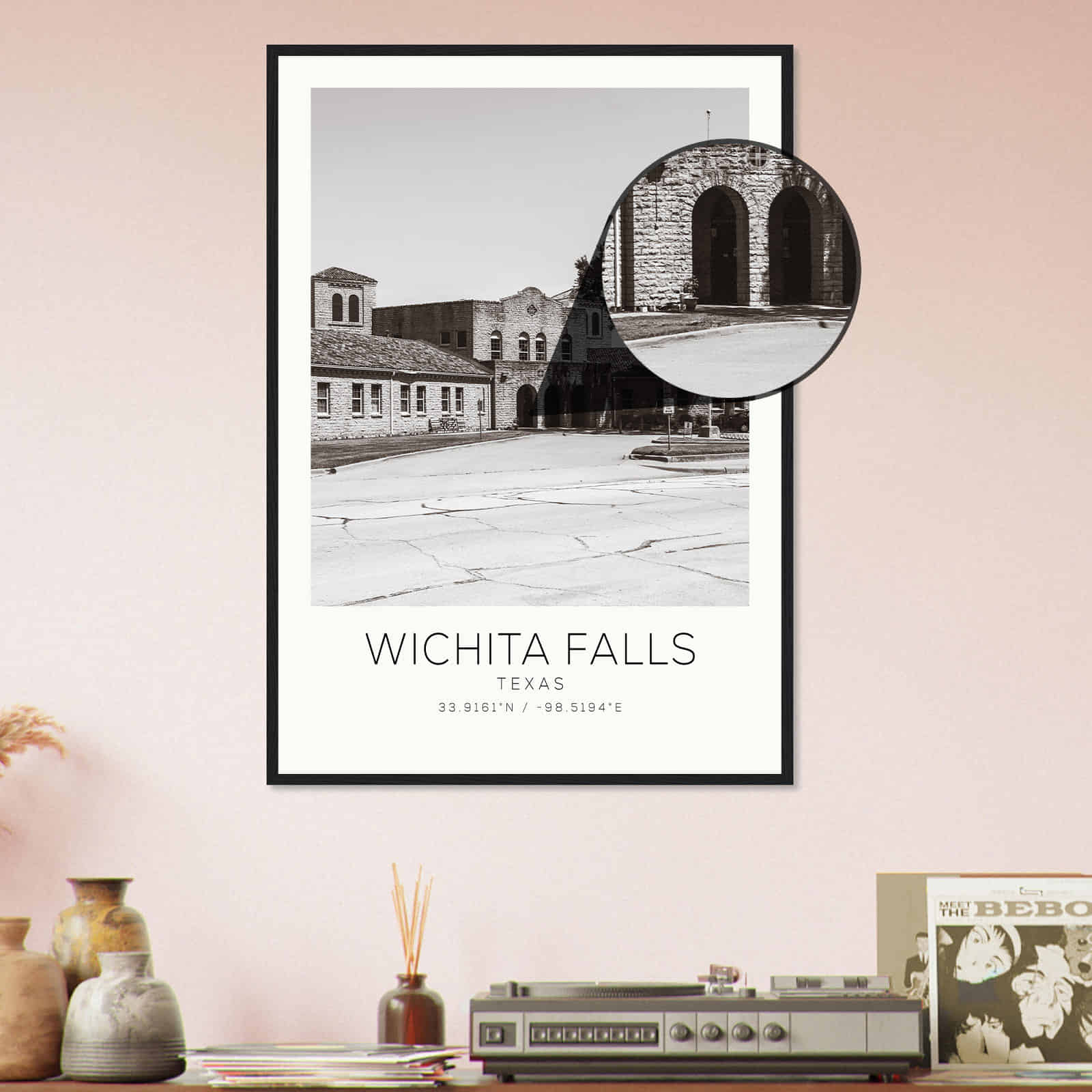 Deerfield Kansas Map Poster, Modern Home Decor Wall Art Print (Copy)