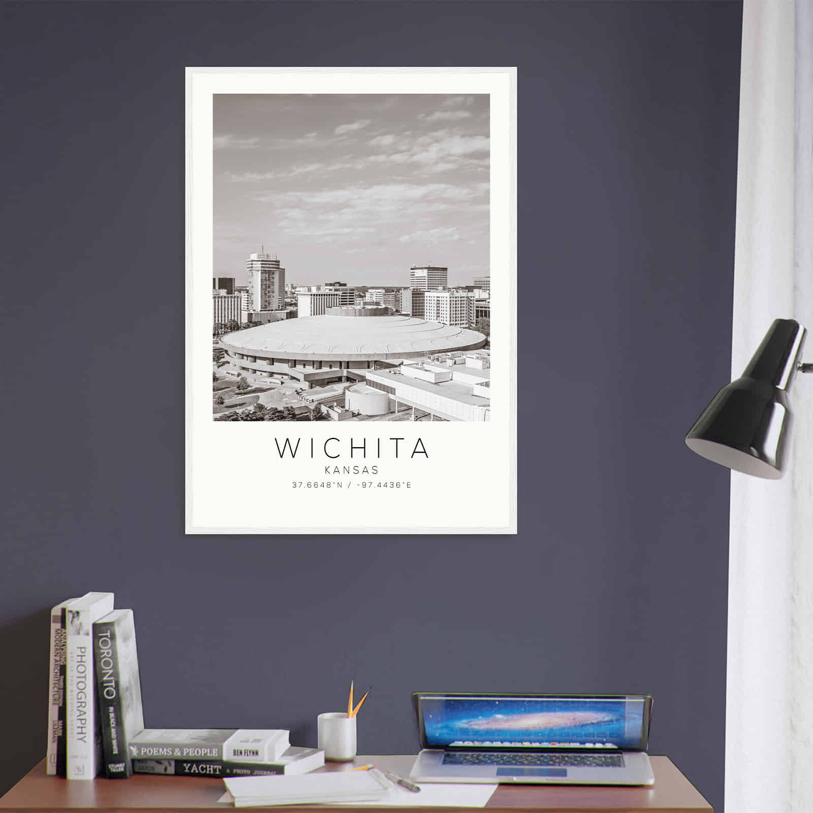 Deerfield Kansas Map Poster, Modern Home Decor Wall Art Print (Copy)