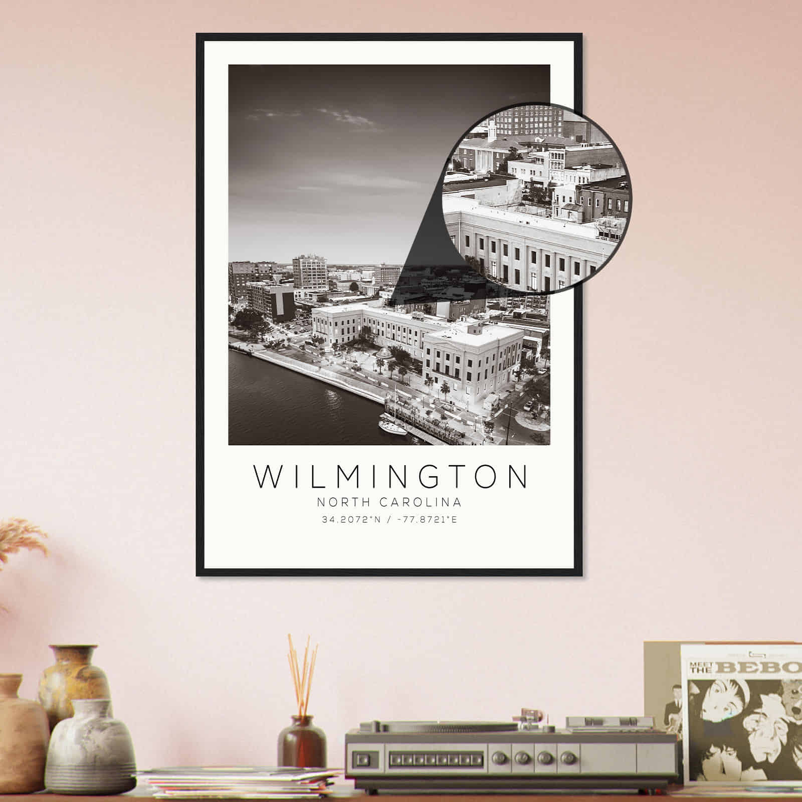 Deerfield Kansas Map Poster, Modern Home Decor Wall Art Print (Copy)