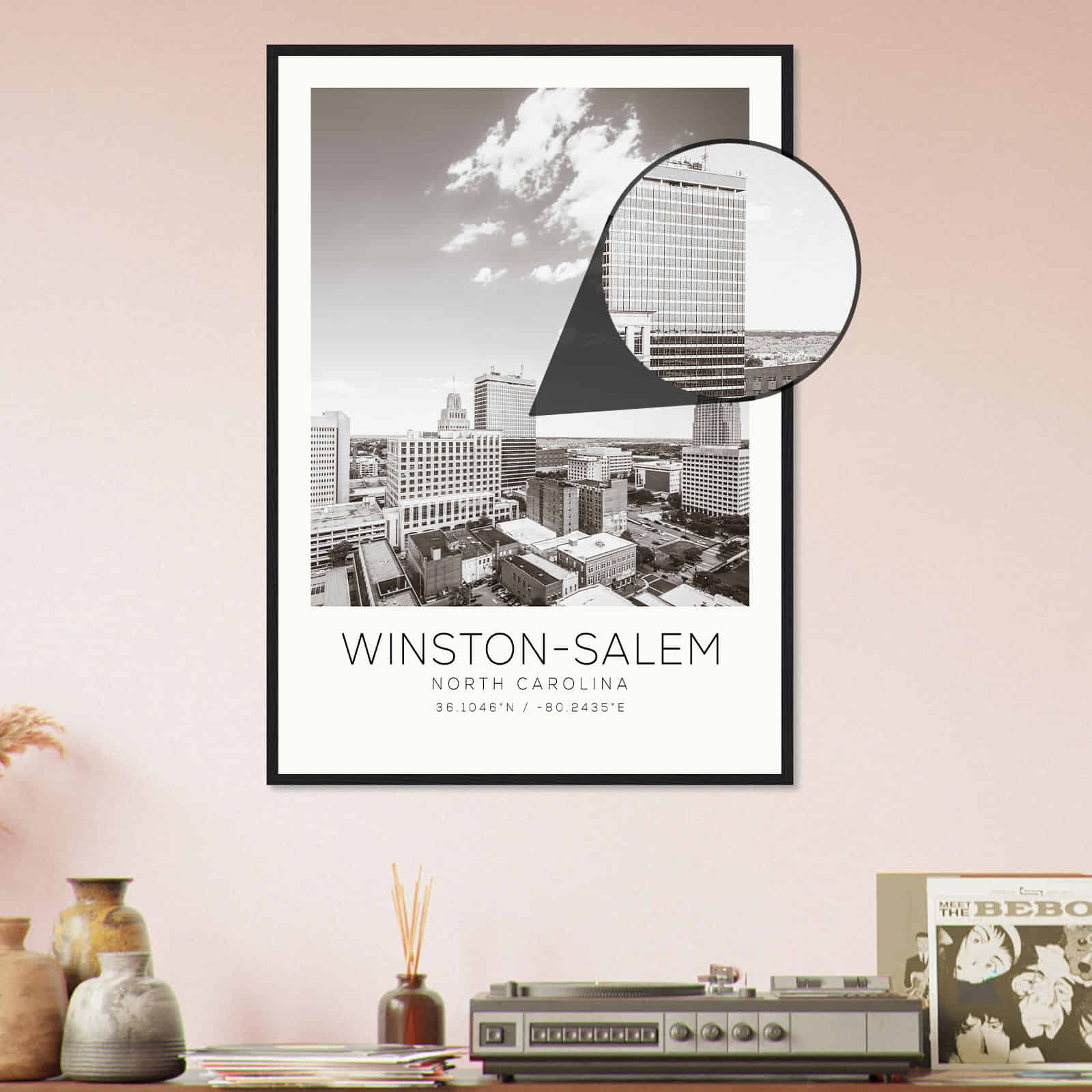 Deerfield Kansas Map Poster, Modern Home Decor Wall Art Print (Copy)