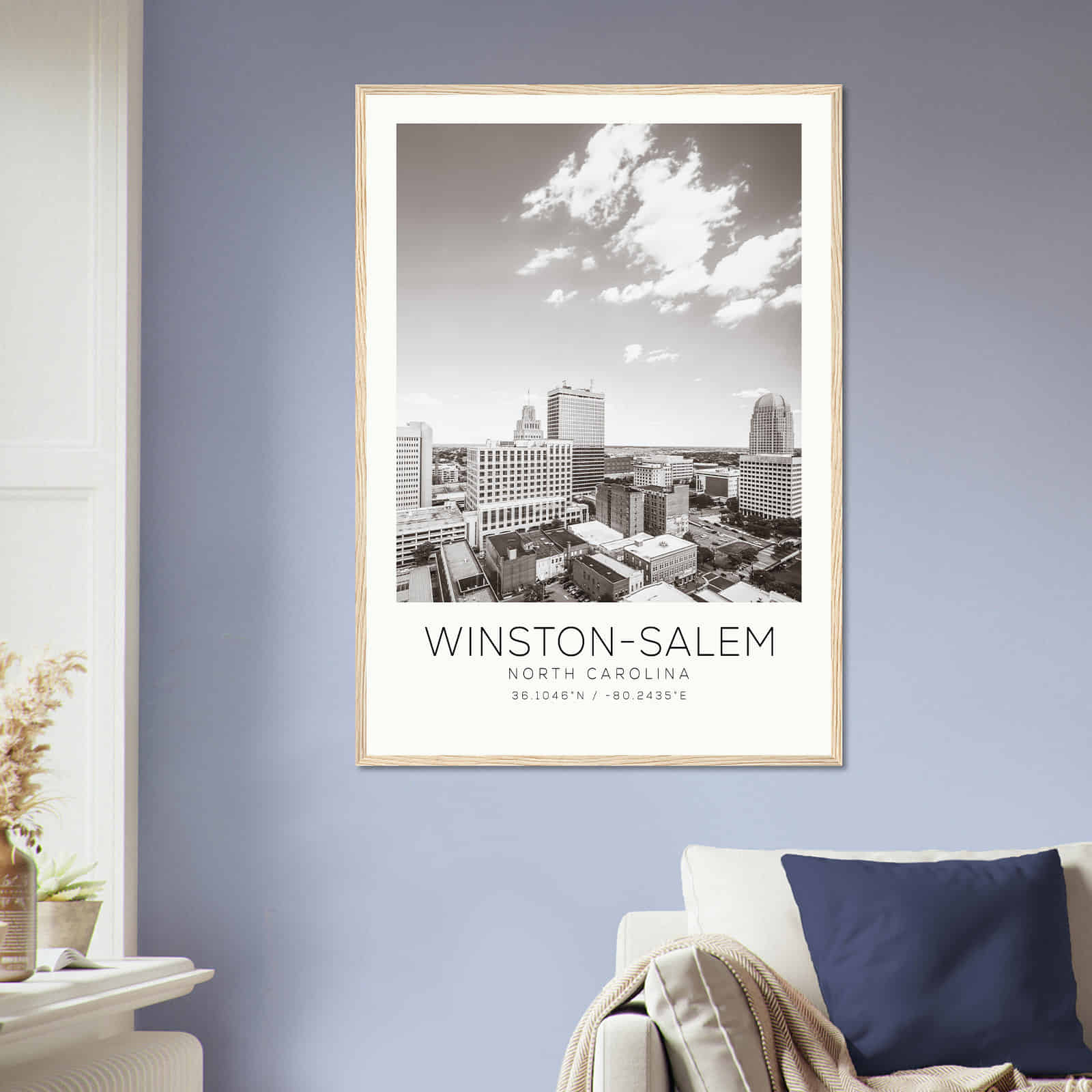 Deerfield Kansas Map Poster, Modern Home Decor Wall Art Print (Copy)