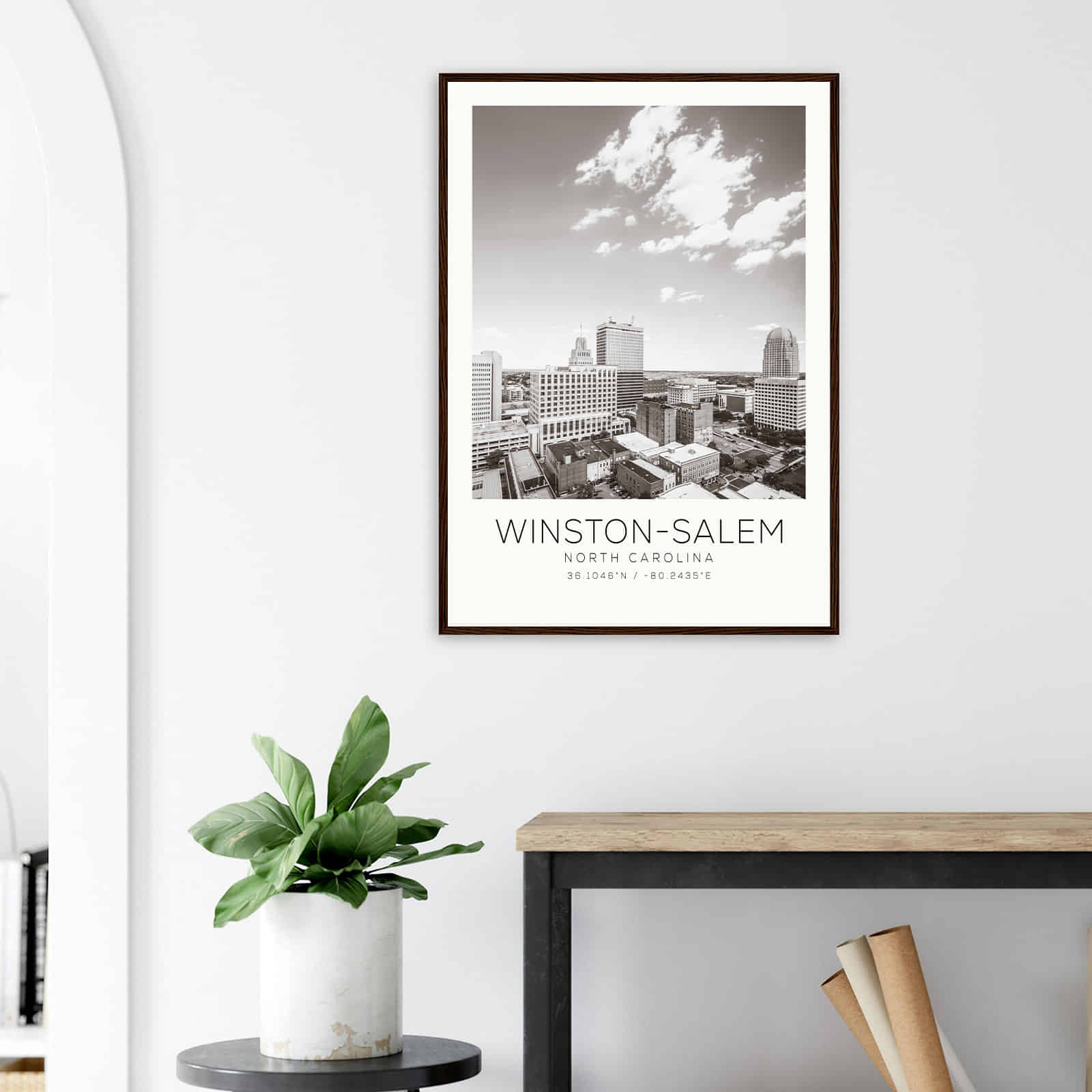 Deerfield Kansas Map Poster, Modern Home Decor Wall Art Print (Copy)