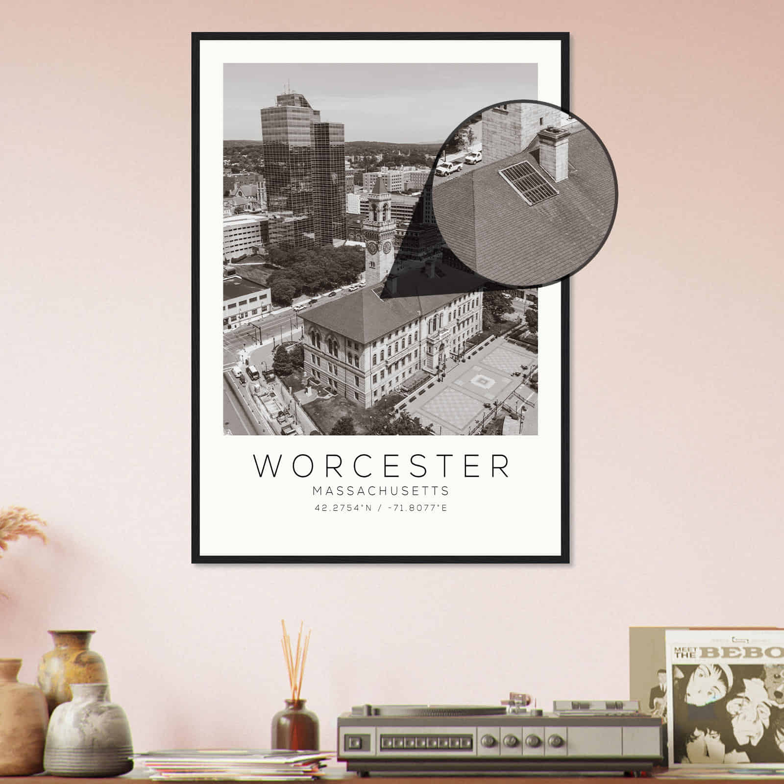 Deerfield Kansas Map Poster, Modern Home Decor Wall Art Print (Copy)