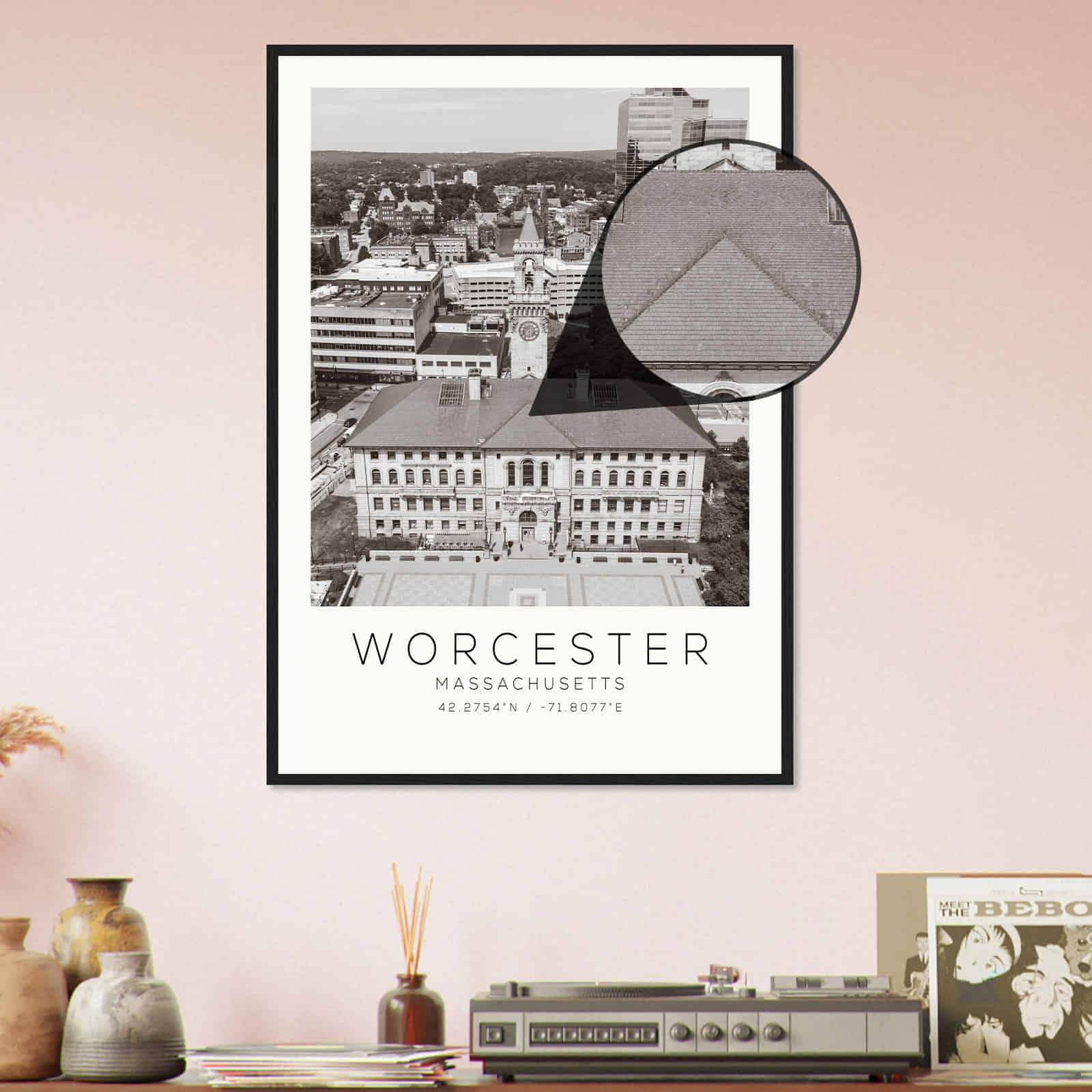 Deerfield Kansas Map Poster, Modern Home Decor Wall Art Print (Copy)