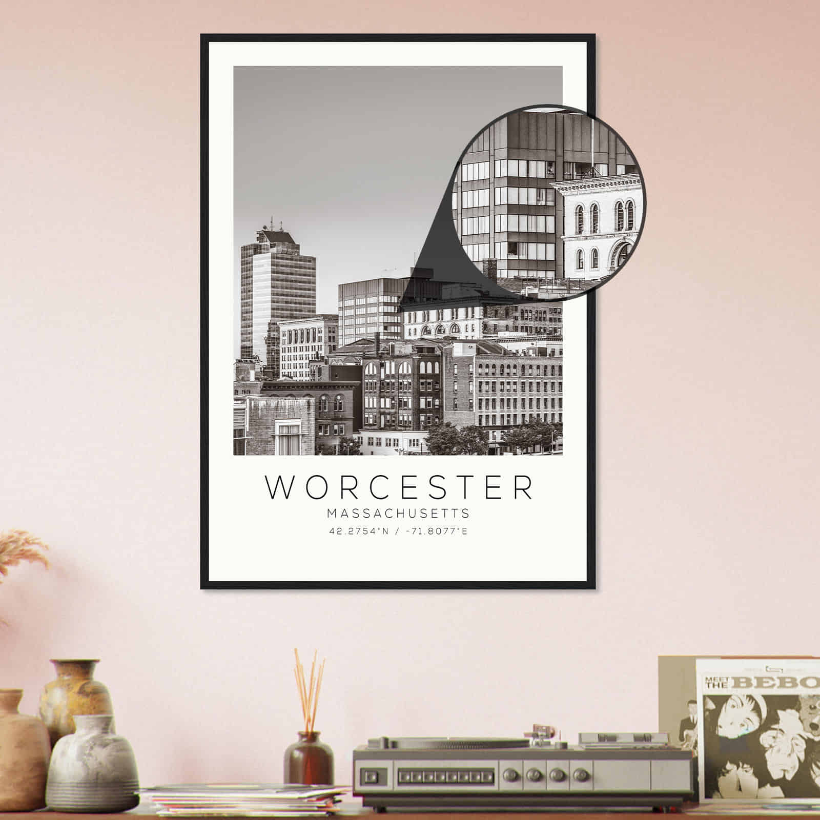 Deerfield Kansas Map Poster, Modern Home Decor Wall Art Print (Copy)