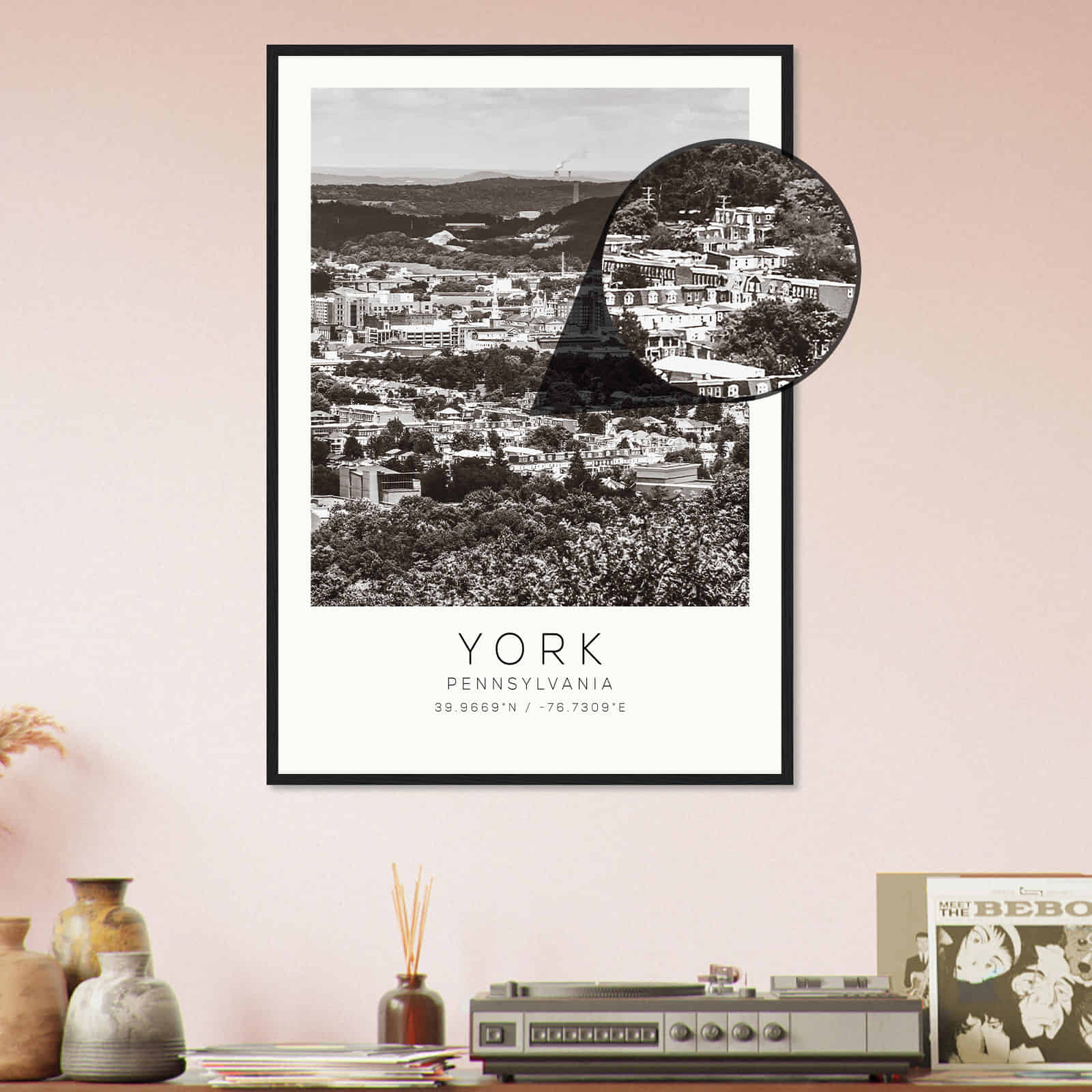 Deerfield Kansas Map Poster, Modern Home Decor Wall Art Print (Copy)