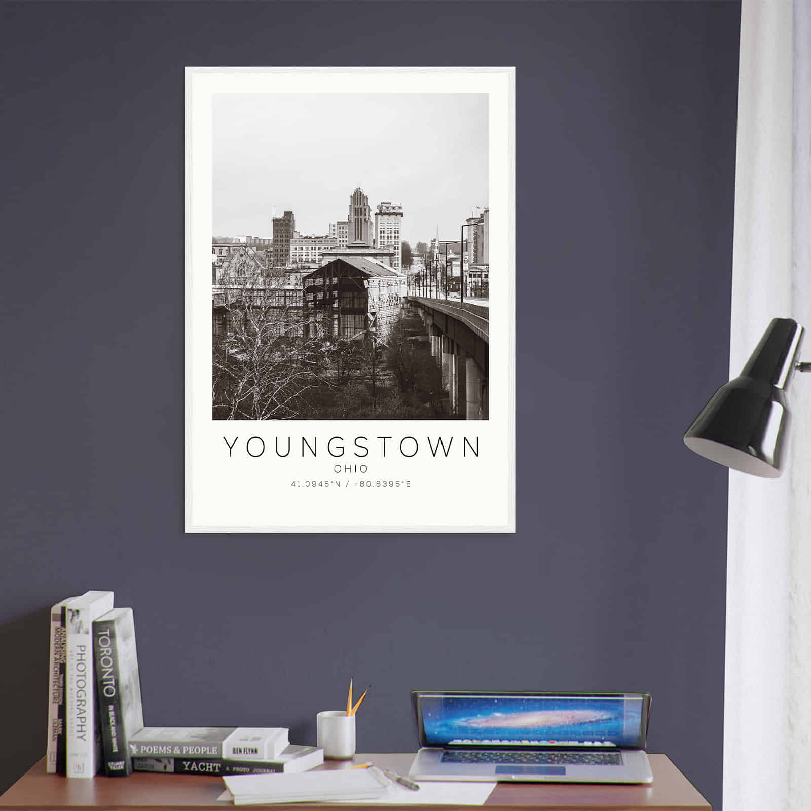 Deerfield Kansas Map Poster, Modern Home Decor Wall Art Print (Copy)