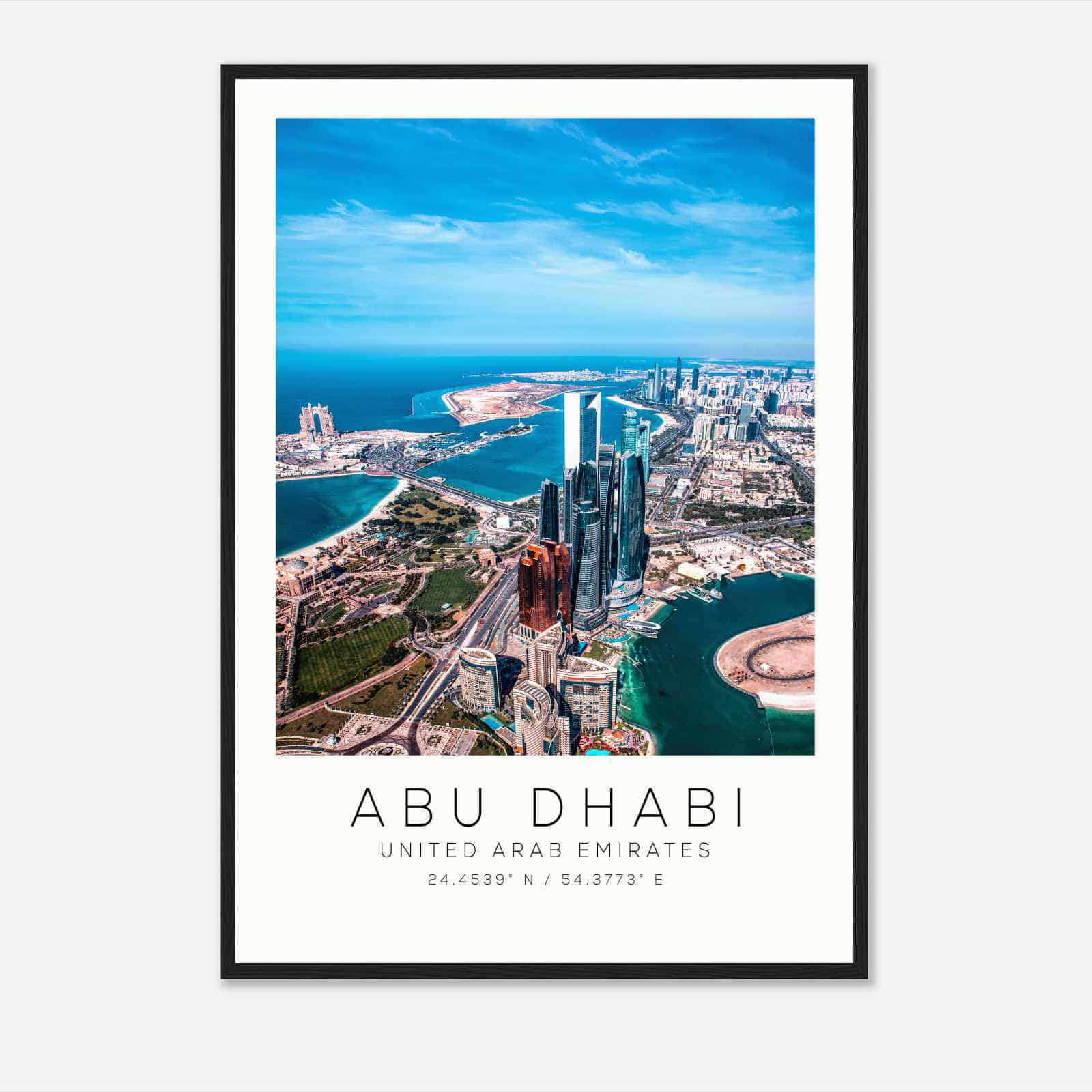 Abu Dhabi United Arab Emirates Travel Photo Poster, Abu Dhabi Travel Print, Minimalist Travel Poster Print