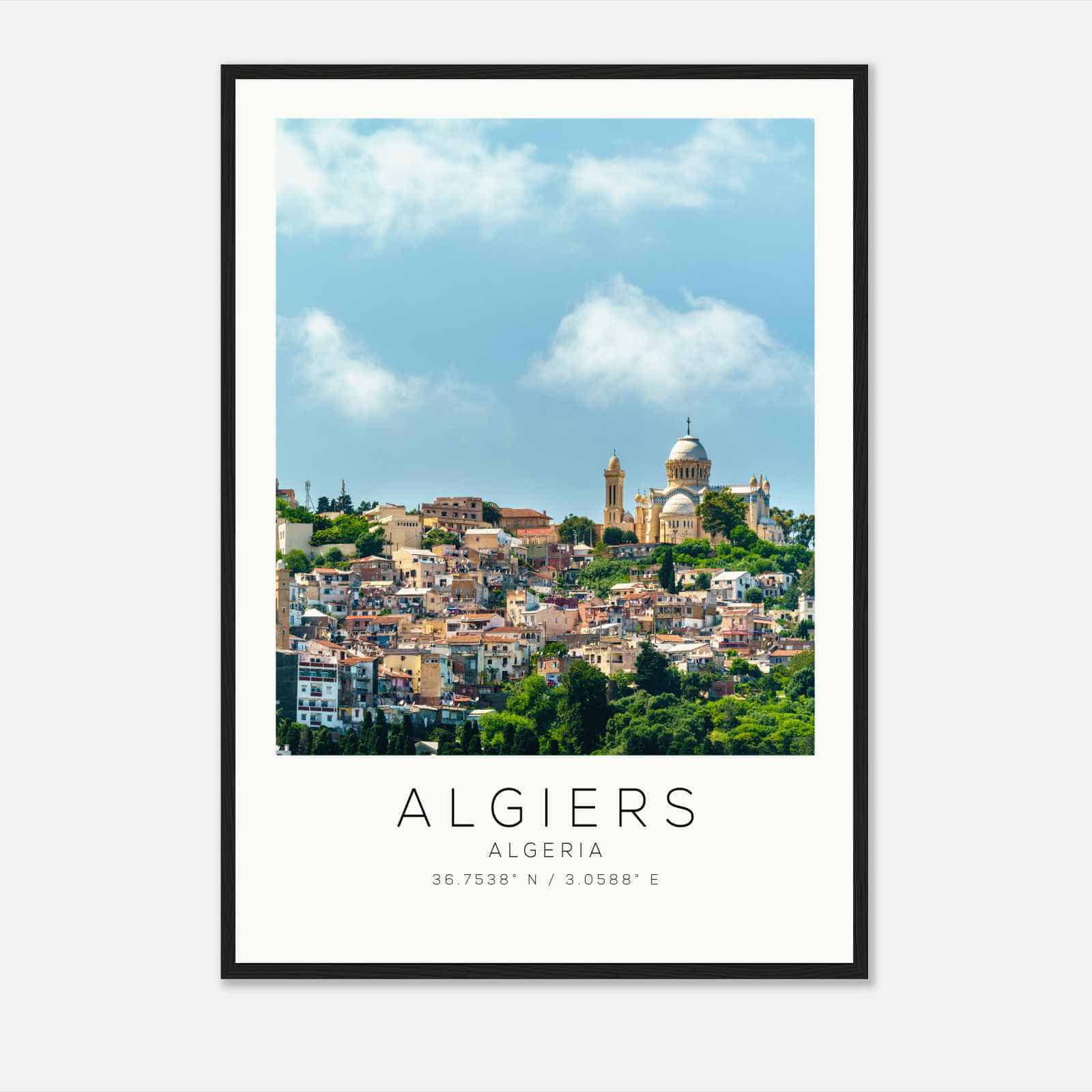 Algiers Algeria Travel Photo Poster, Algiers Travel Print, Minimalist Travel Poster Print