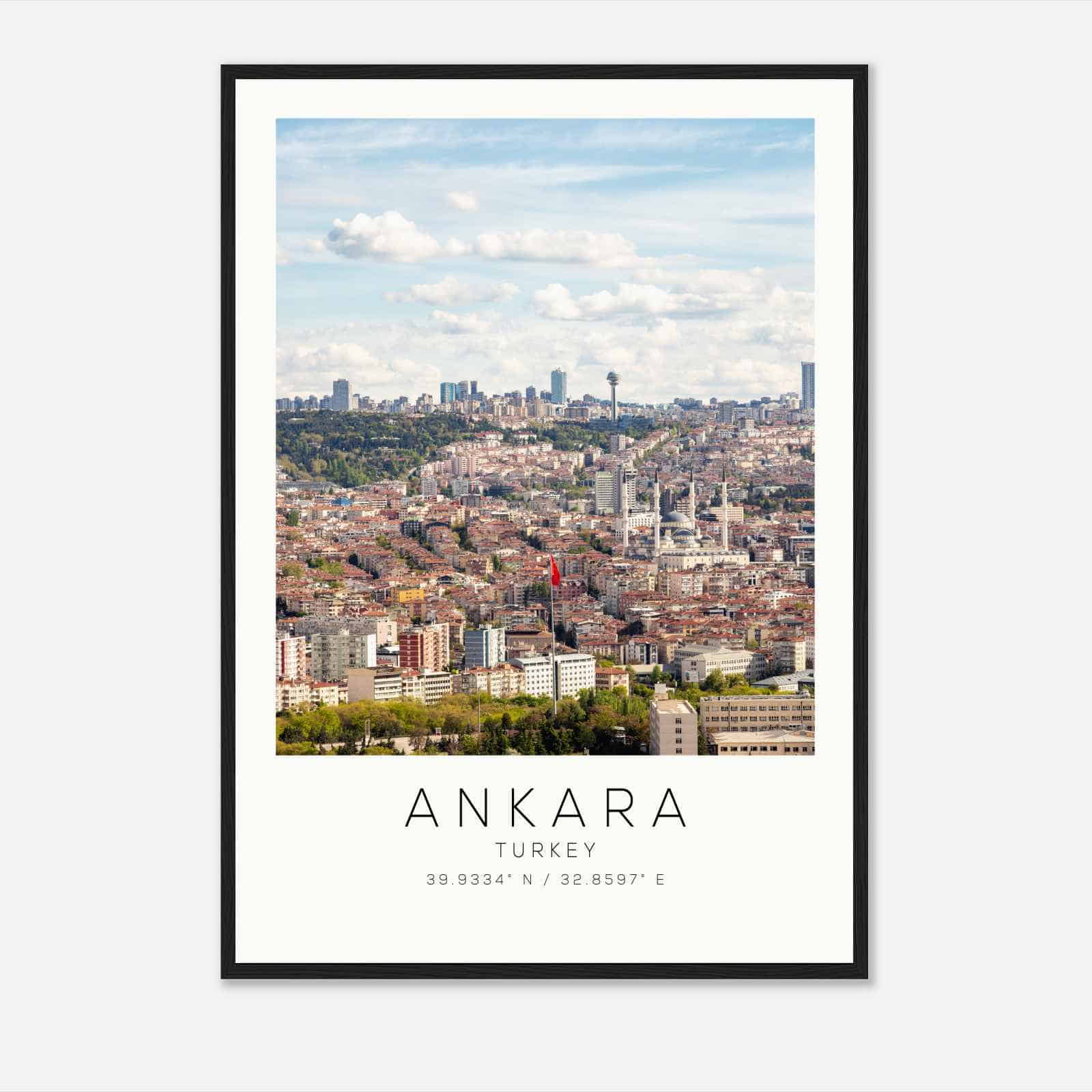 Ankara Turkey Travel Photo Poster, Ankara Travel Print, Minimalist Travel Poster Print