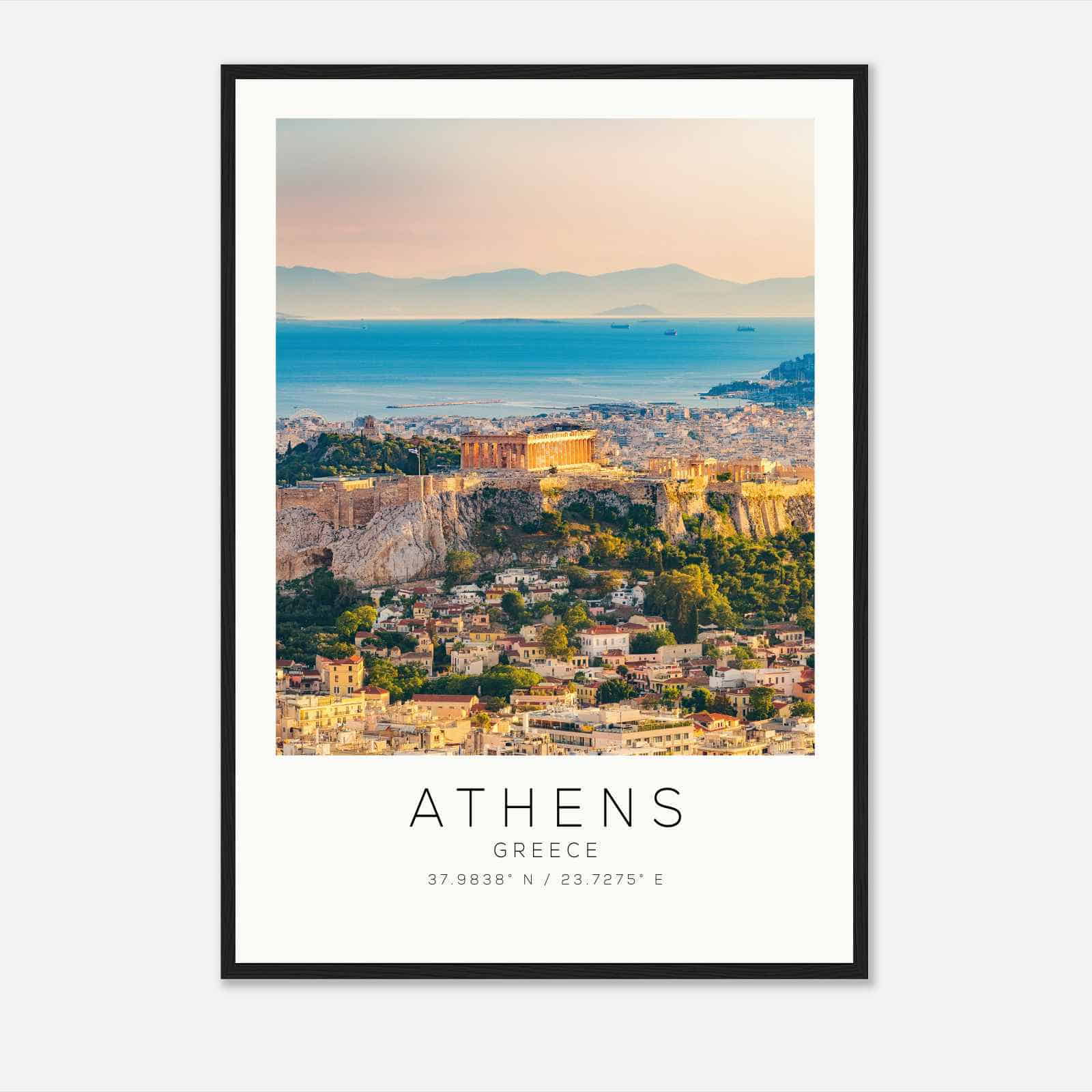Athens Greece Travel Photo Poster, Athens Travel Print, Minimalist Travel Poster Print