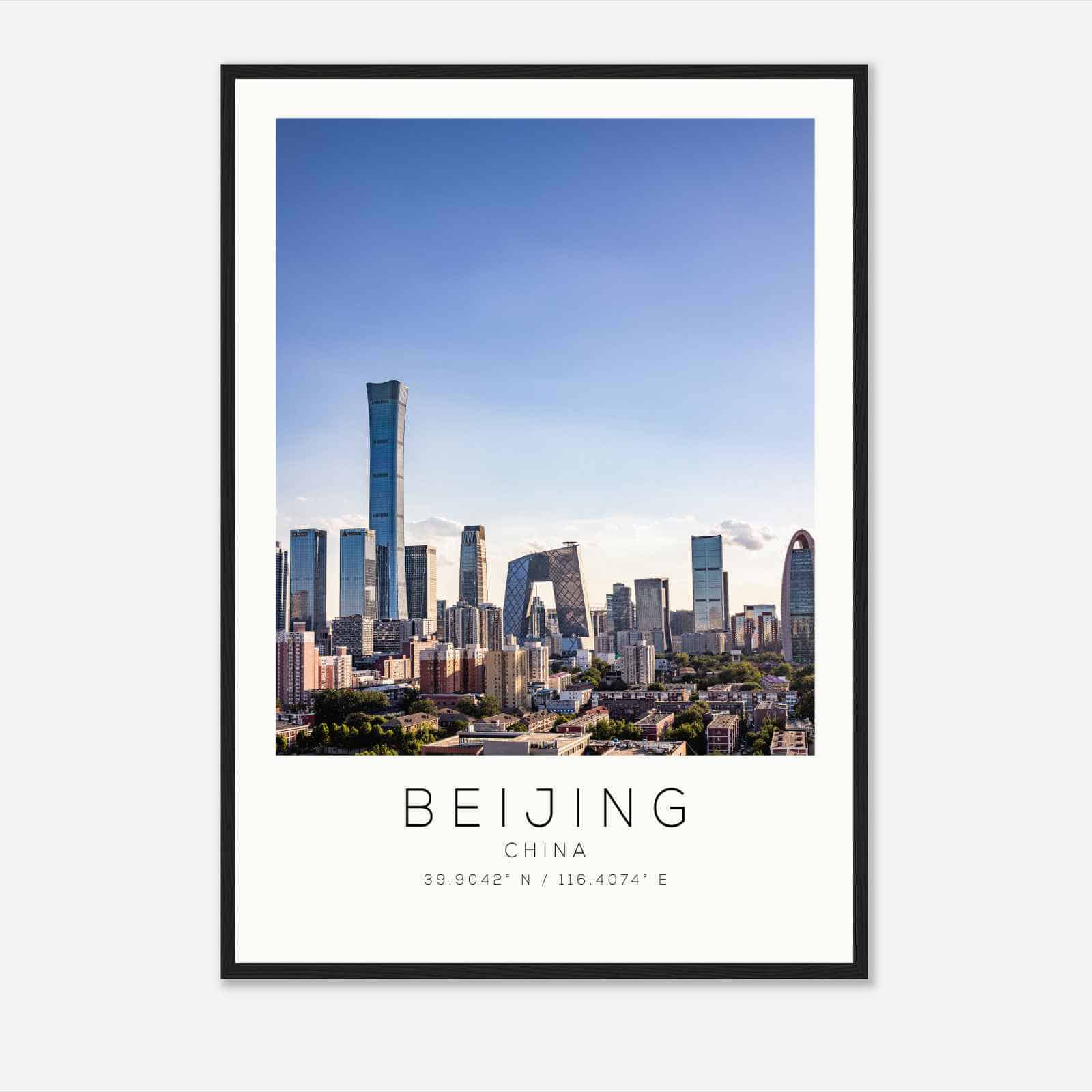 Beijing China Travel Photo Poster, Beijing Travel Print, Minimalist Travel Poster Print