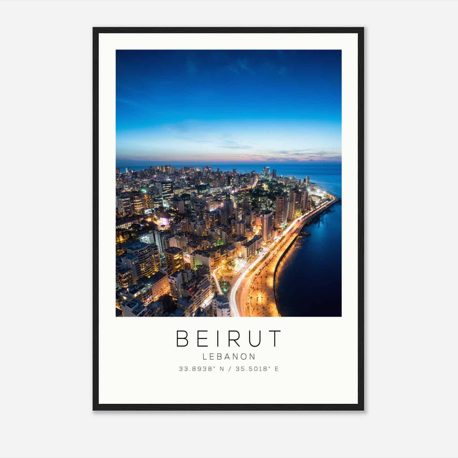 Beirut Lebanon Travel Photo Poster, Beirut Travel Print, Minimalist Travel Poster Print