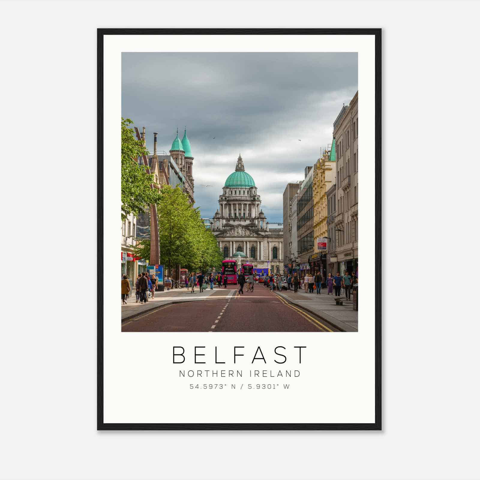 Belfast Northern Ireland Travel Photo Poster, Belfast Travel Print, Minimalist Travel Poster Print