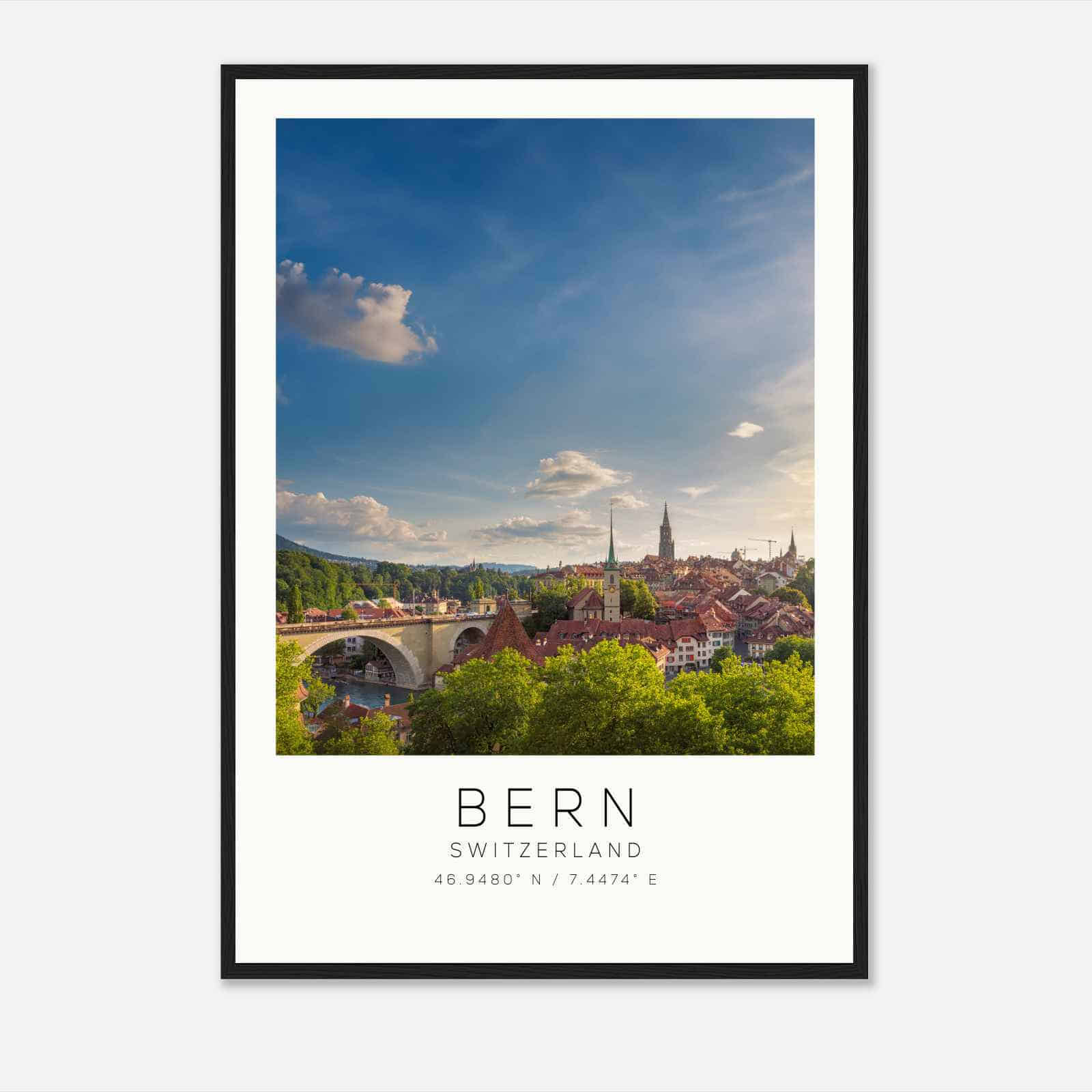 Bern Switzerland Travel Photo Poster, Bern Travel Print, Minimalist Travel Poster Print