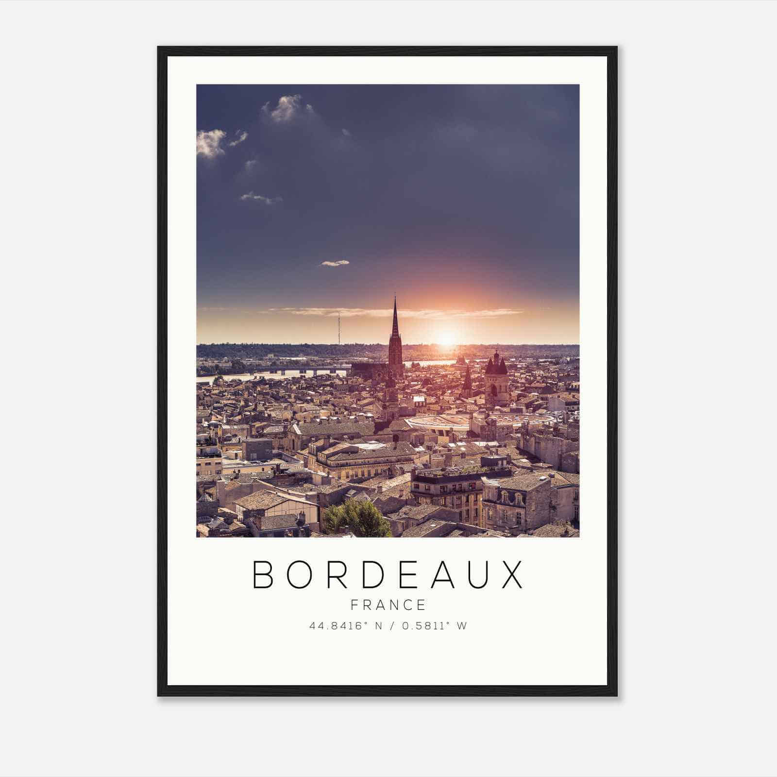Bordeaux France Travel Photo Poster, Bordeaux Travel Print, Minimalist Travel Poster Print