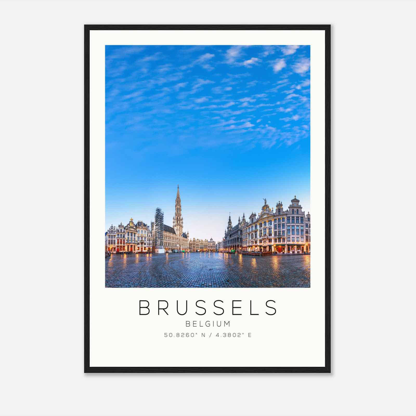 Brussels Belgium Travel Photo Poster, Brussels Travel Print, Minimalist Travel Poster Print DS2