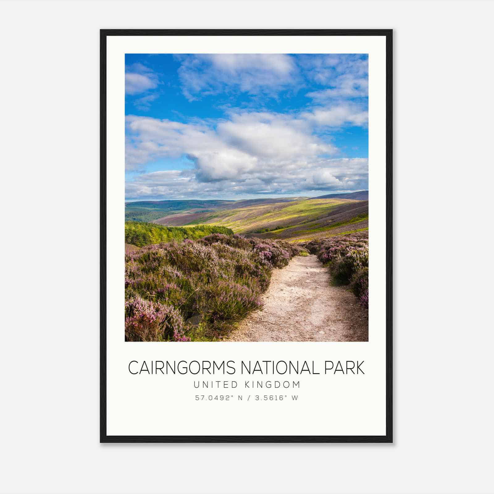 Cairngorms National Park United Kingdom Travel Photo Poster, Cairngorms National Park Travel Print, Minimalist Travel Poster Print