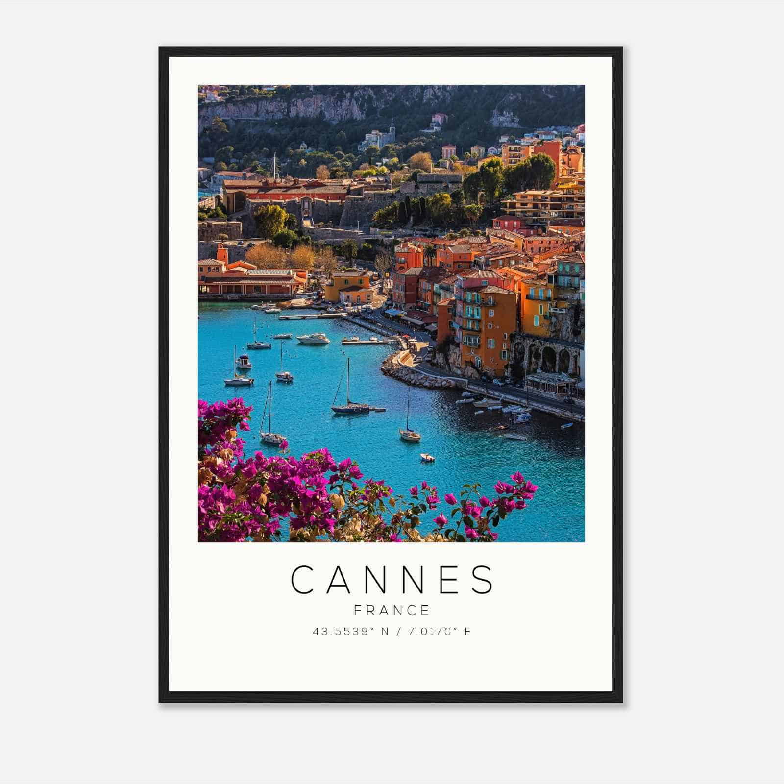 Cannes France Travel Photo Poster, Cannes Travel Print, Minimalist Travel Poster Print