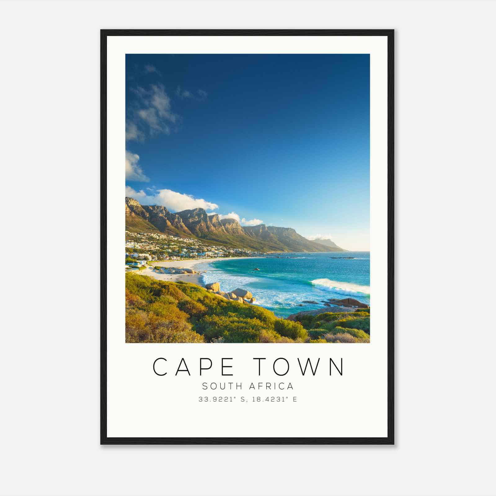 Cape Town South Africa Travel Photo Poster, Cape Town Travel Print, Minimalist Travel Poster Print