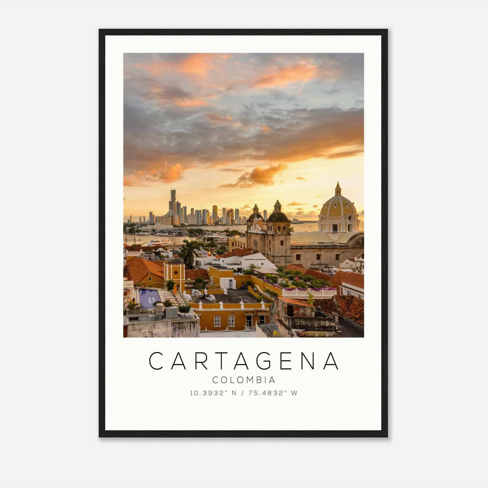 Cartagena Colombia Travel Photo Poster, Cartagena Travel Print, Minimalist Travel Poster Print
