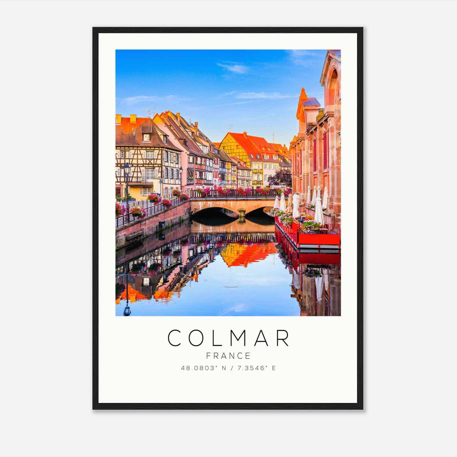 Colmar France Travel Photo Poster, Colmar Travel Print, Minimalist Travel Poster Print