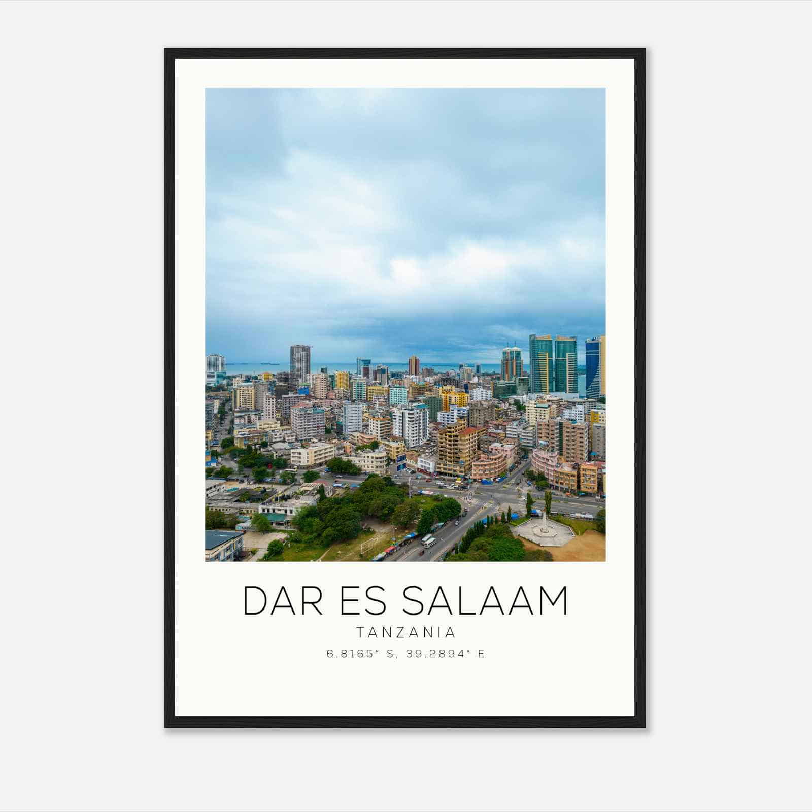 Dar es Salaam Tanzania Travel Photo Poster, Dar es Salaam Travel Print, Minimalist Travel Poster Print